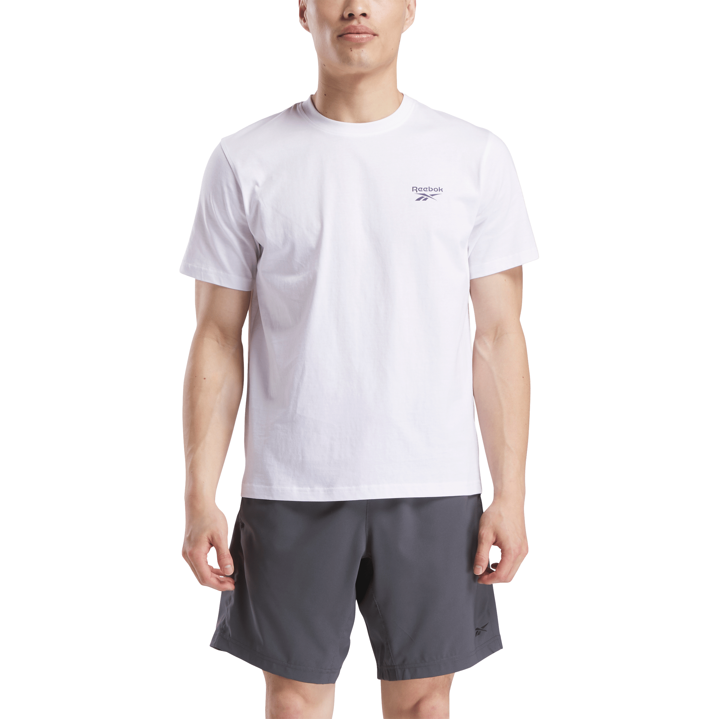 Mens Reebok Small Logo Crew Neck Tee