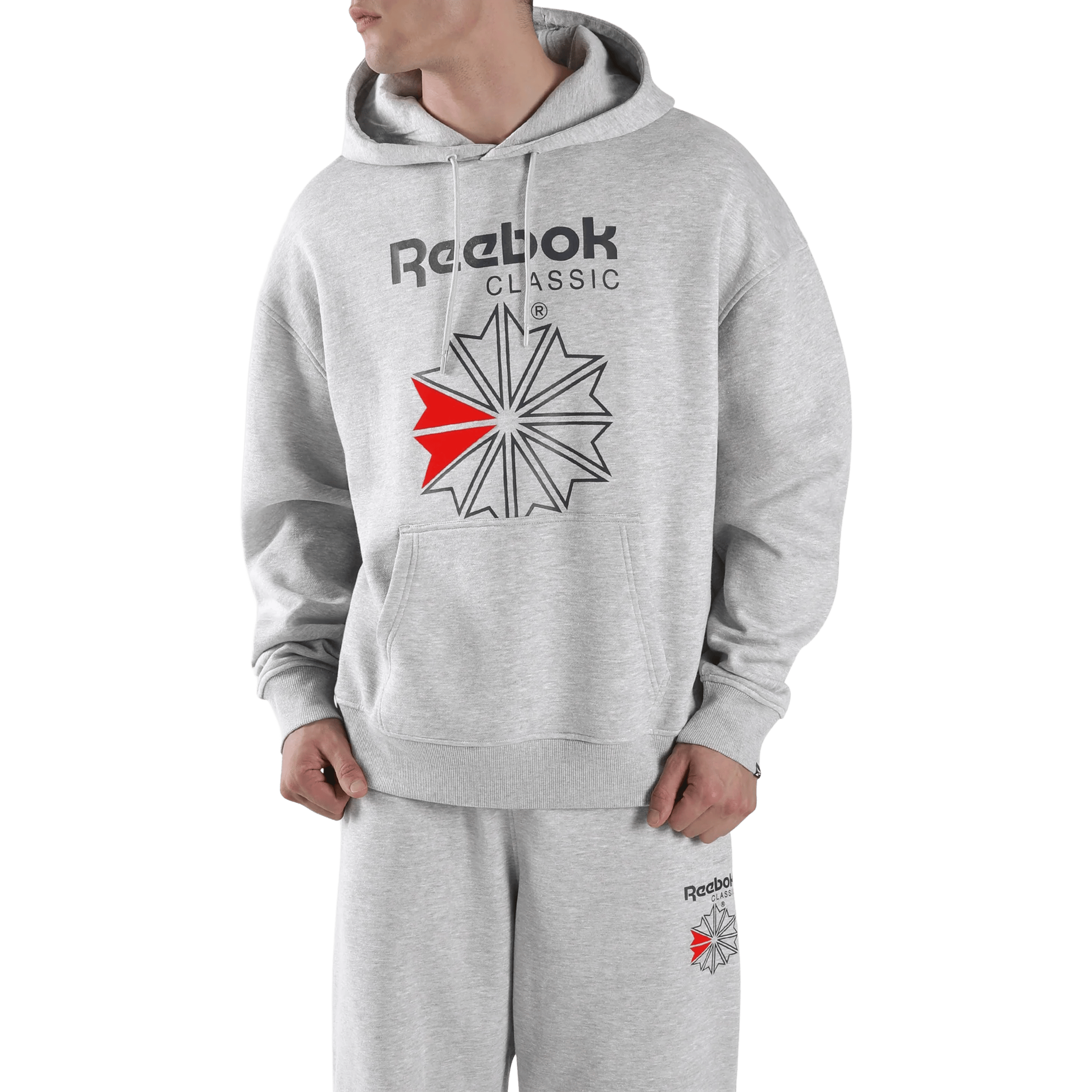 Mens Reebok Starcrest Relaxed Hoodie