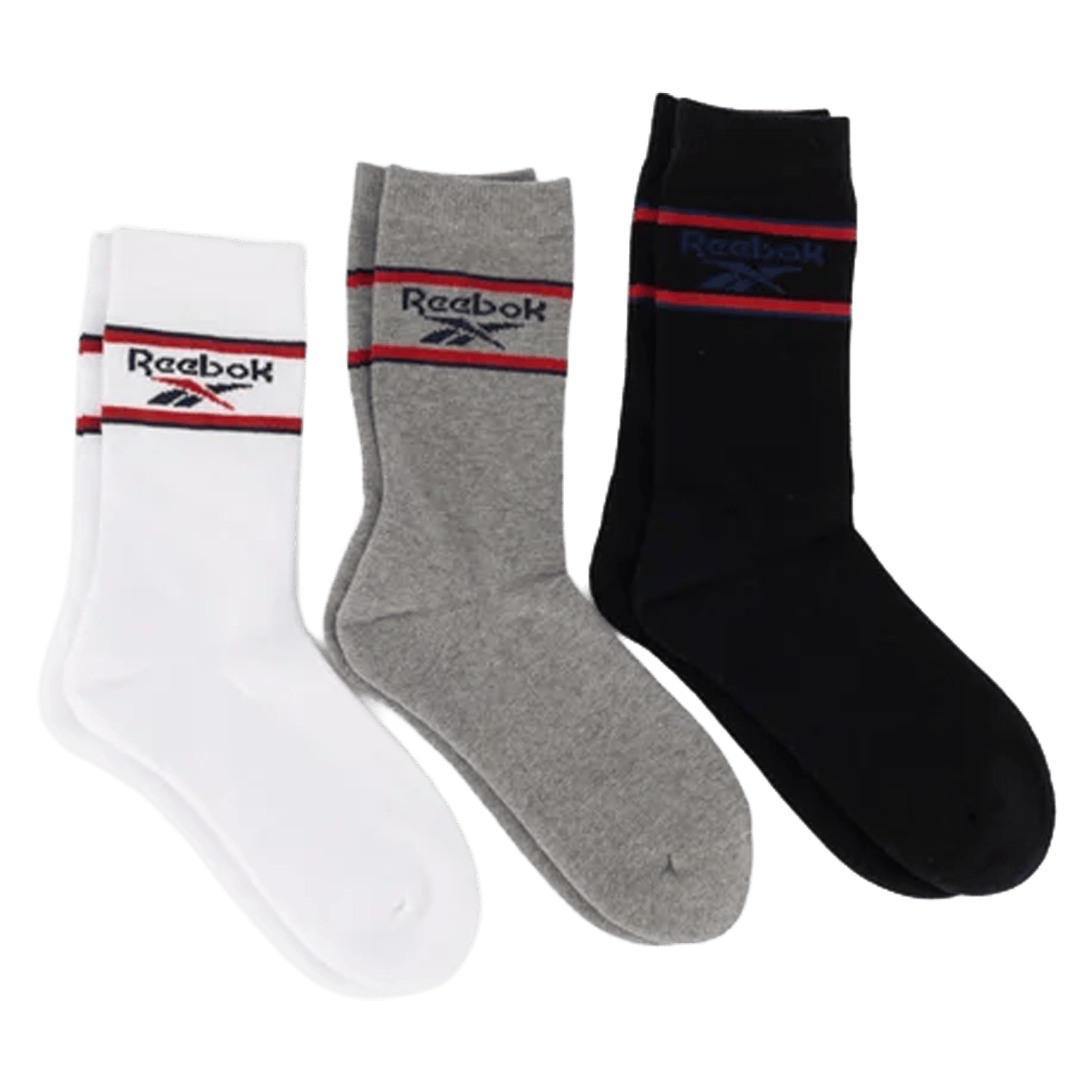 Unisex Reebok (3pk) Sports Classic Crew Socks