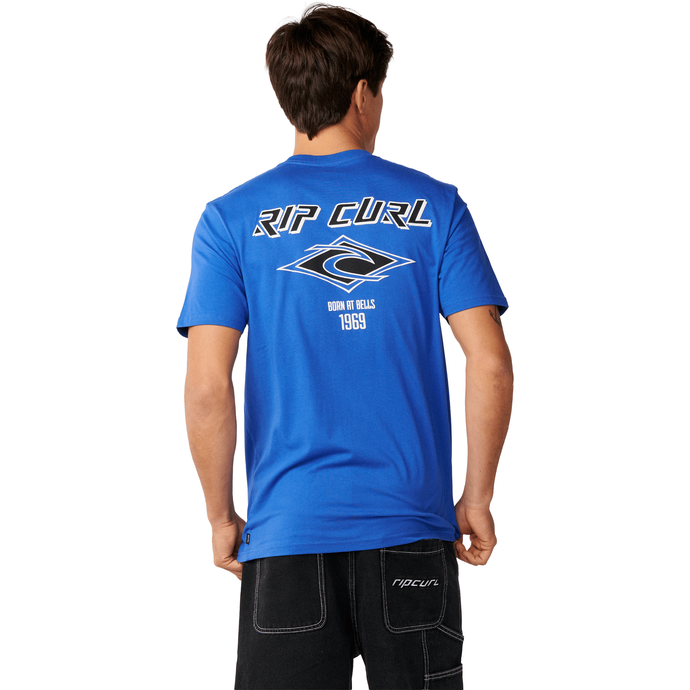 Mens Rip Curl Fade Out Icon Tee