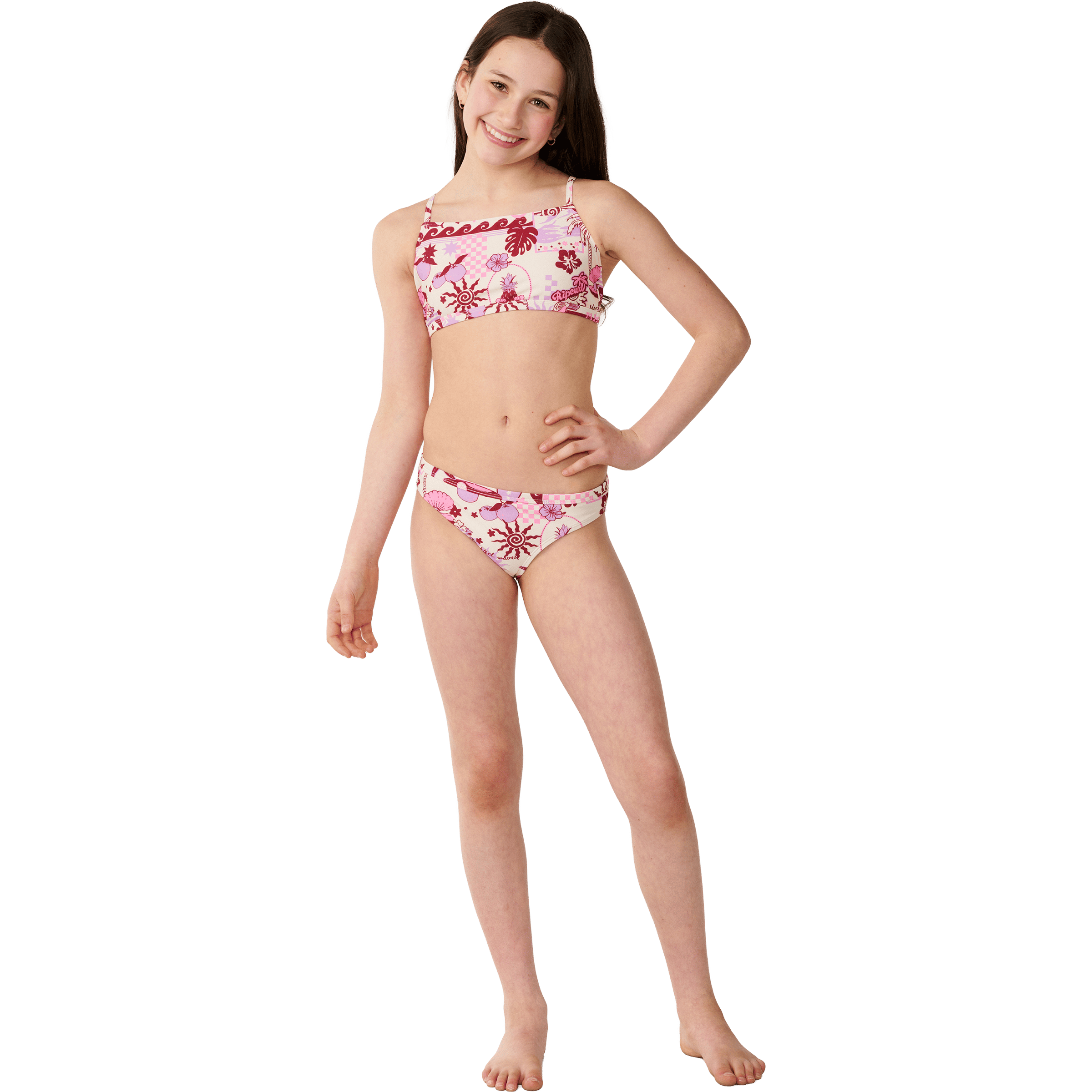 Kids Rip Curl Costa Del Sol 3-Piece Swim Set