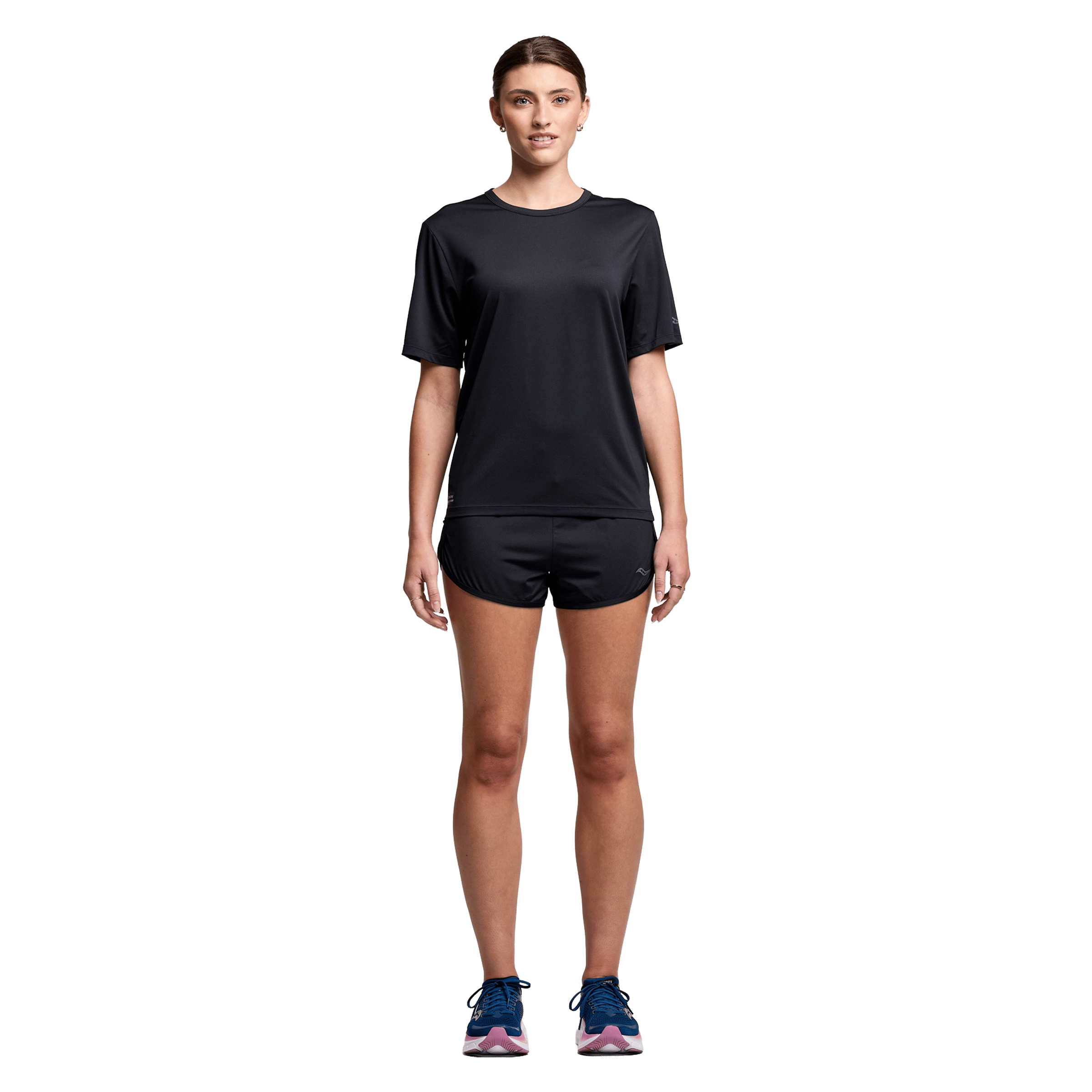 Womens Saucony Stopwatch Running Tee