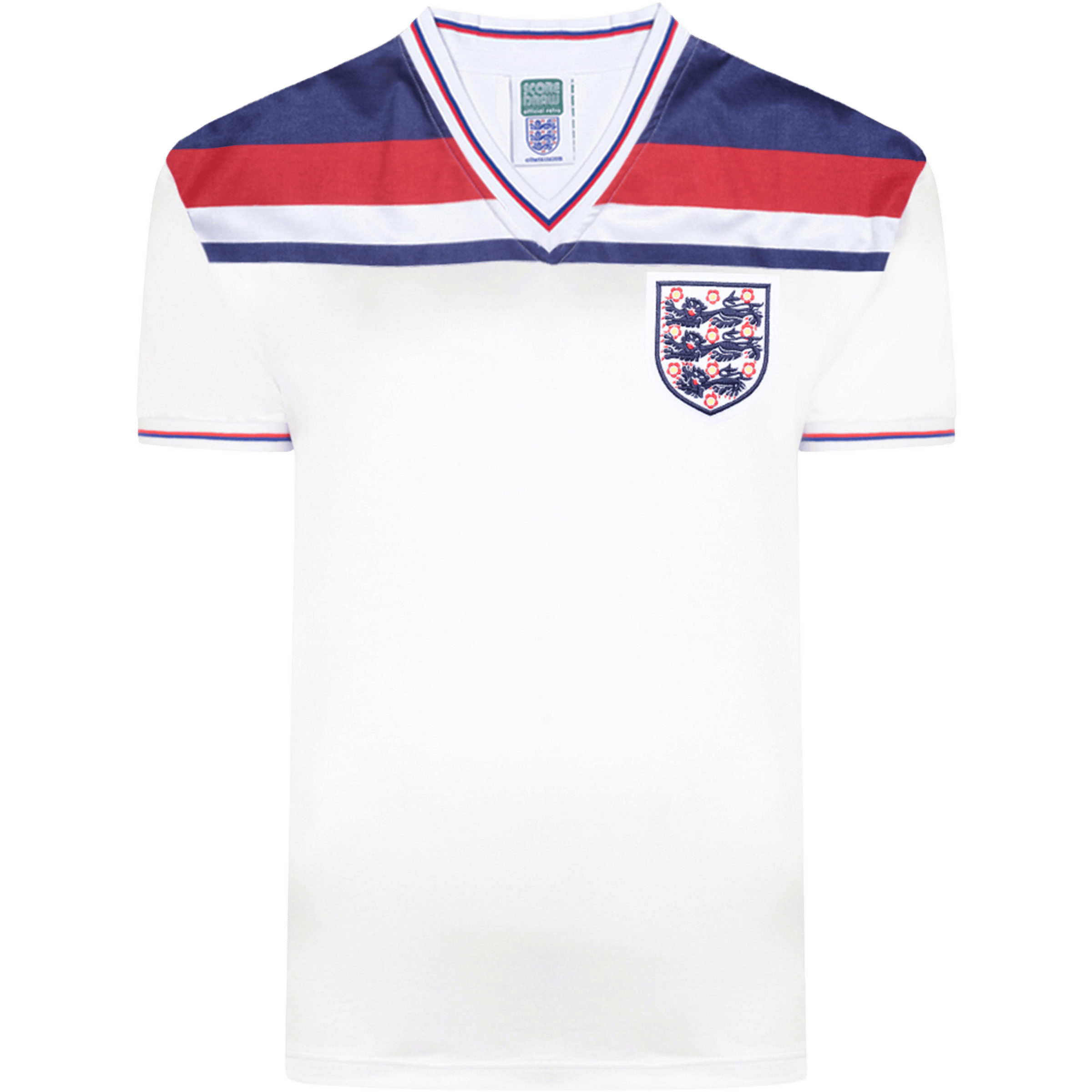 Mens Score Draw England 82' World Cup Finals Football Jersey
