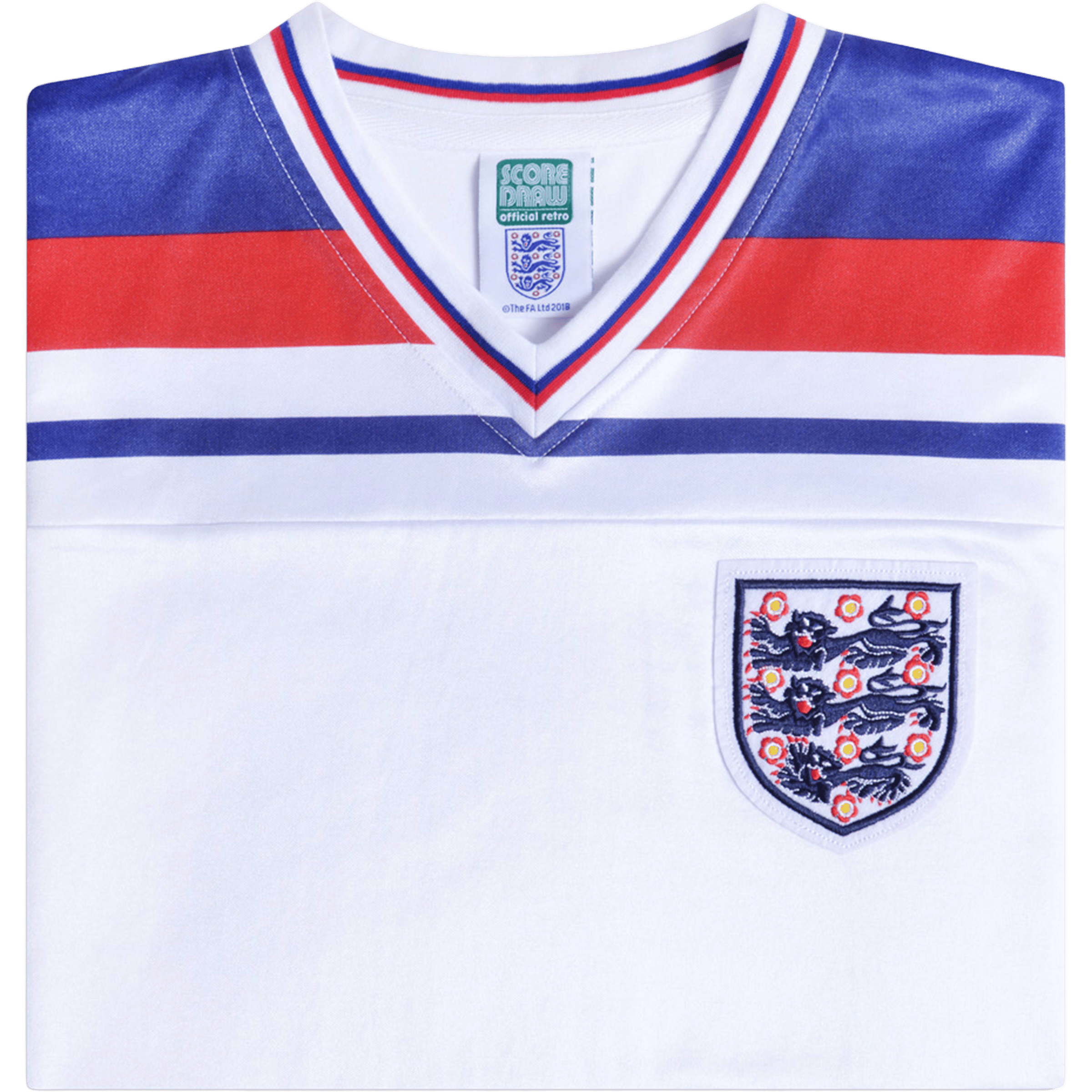 Mens Score Draw England 82' World Cup Finals Football Jersey