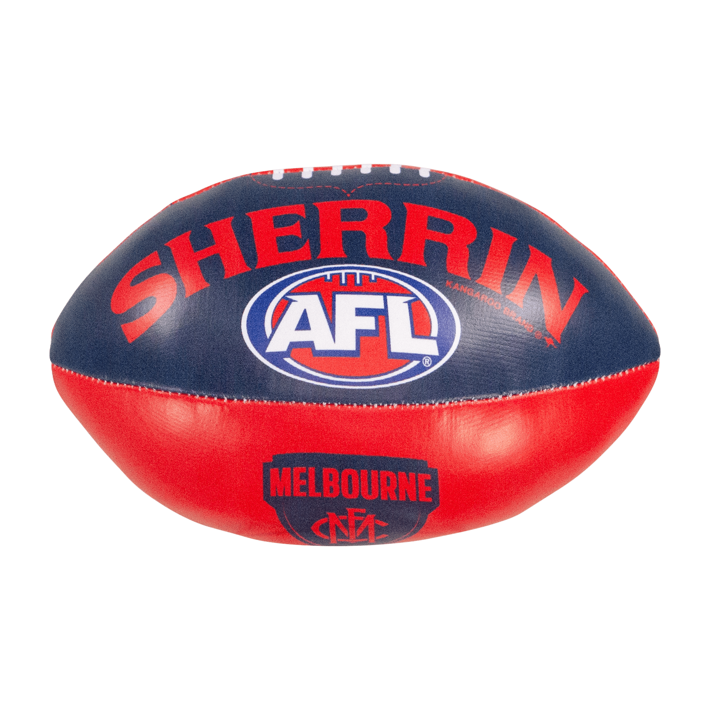 Sherrin AFL Team  (5-inch) Soft Footy Balls (Melbourne Demons)