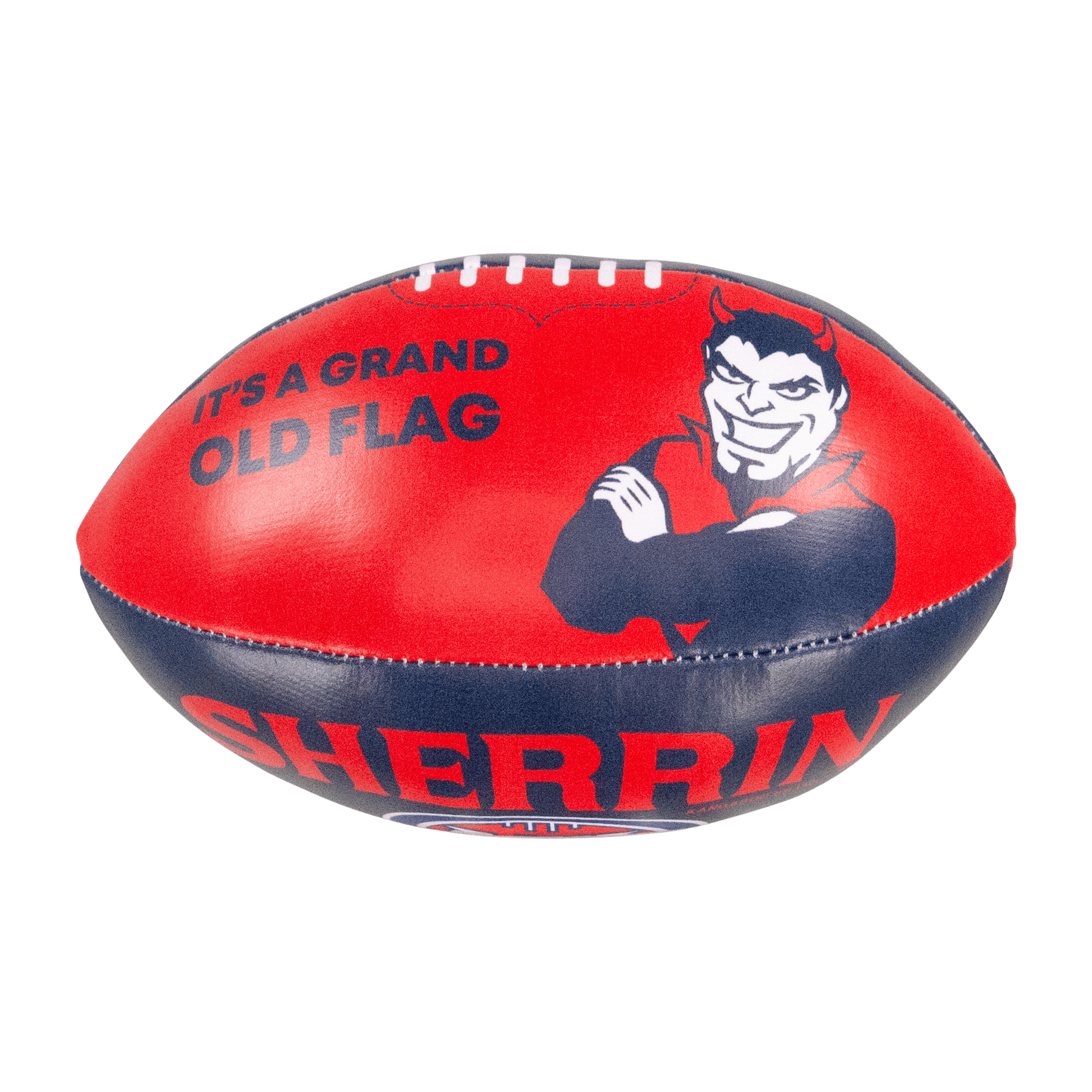 Sherrin AFL Team  (5-inch) Soft Footy Balls (Melbourne Demons)