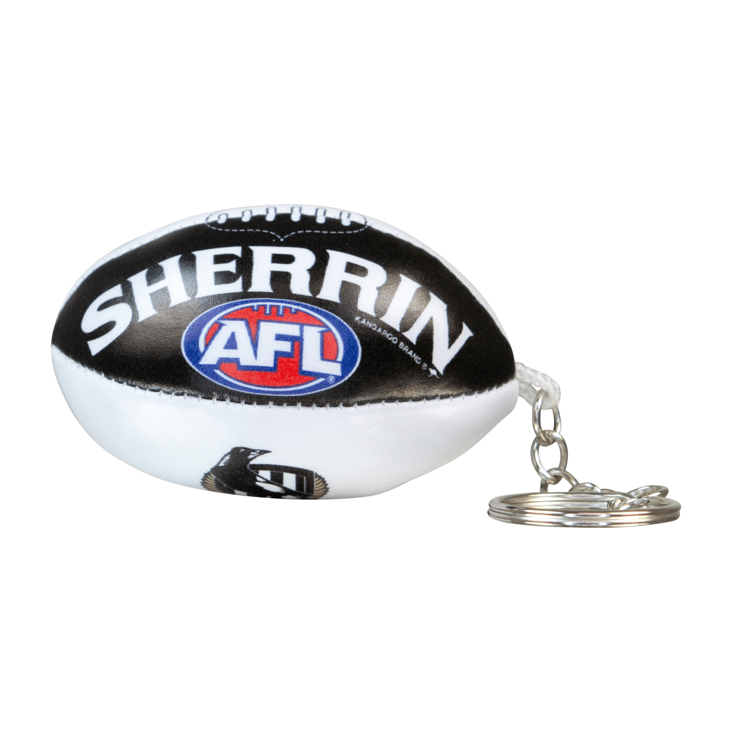 Sherrin AFL Team Keyrings (Collingwood Magpies)