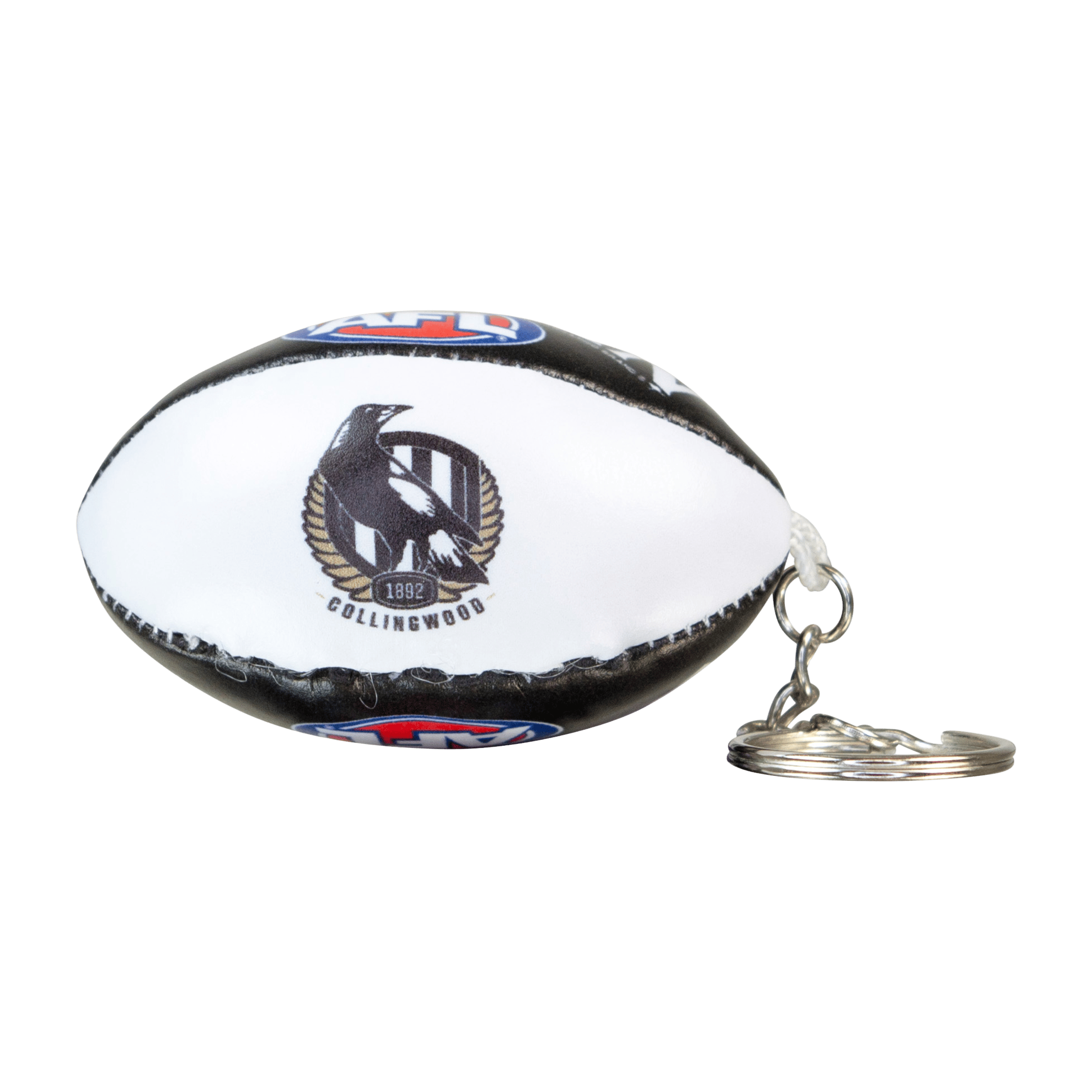 Sherrin AFL Team Keyrings (Collingwood Magpies)