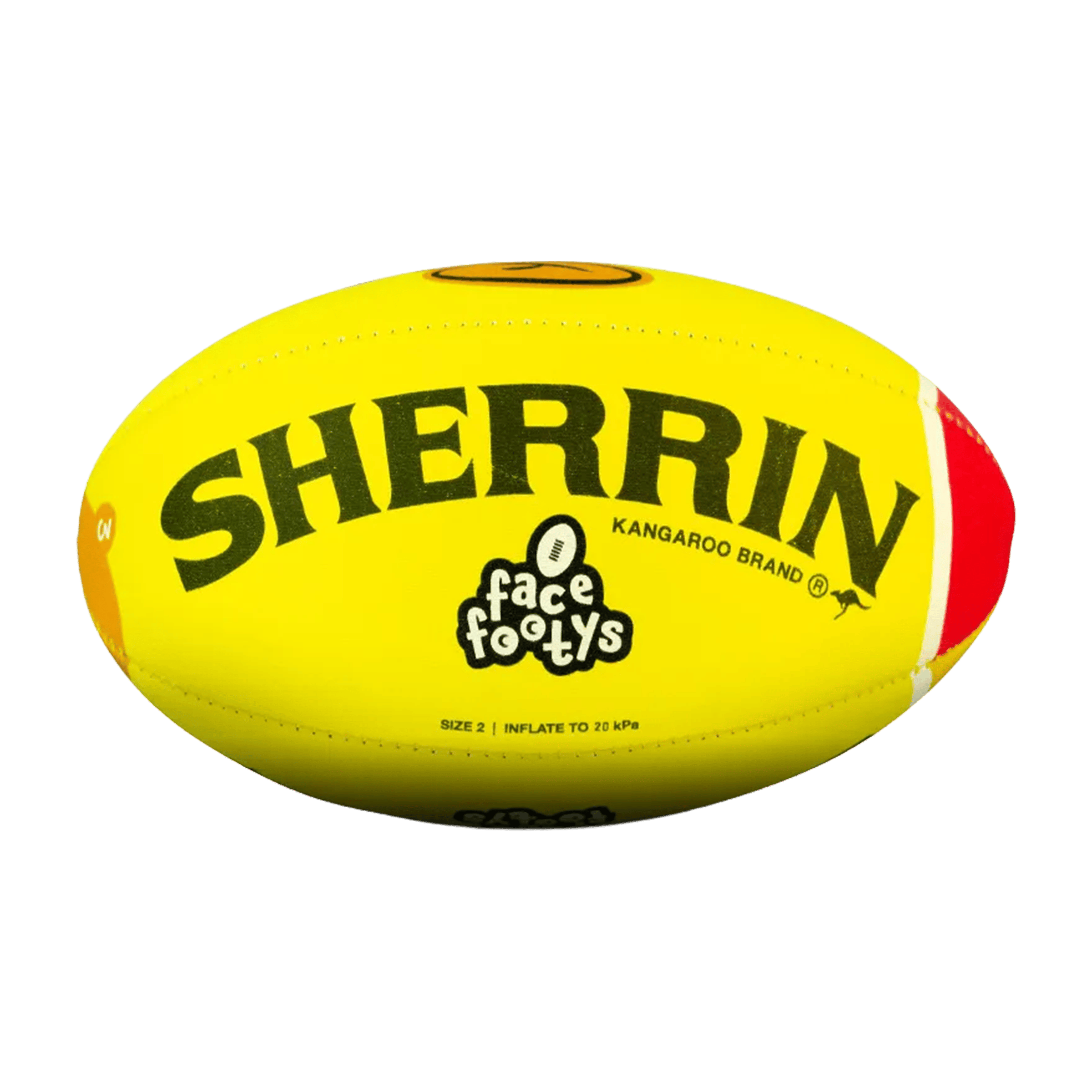 Sherrin Aussie Rules (Size 2) Face Footy Ball