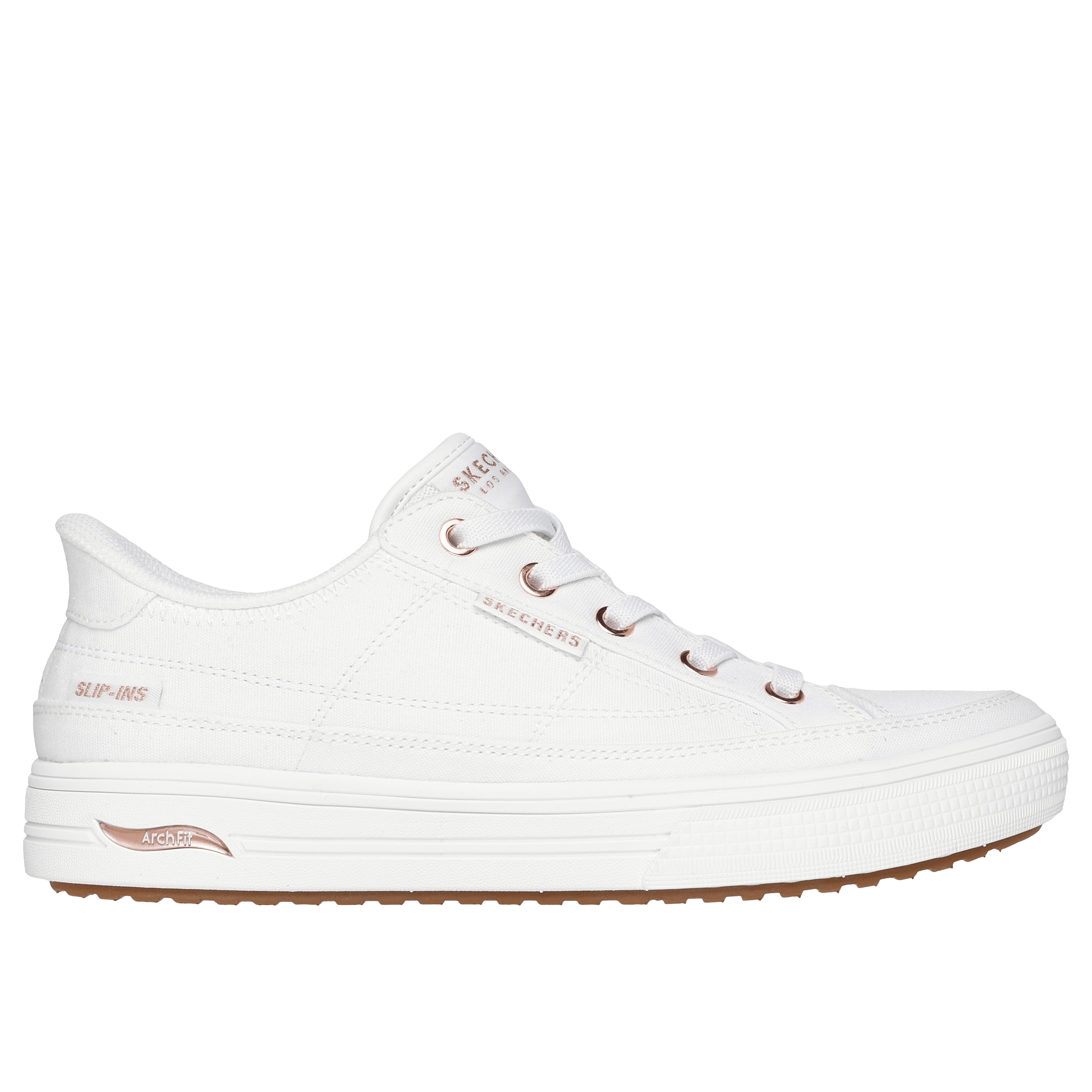 Womens Skechers Arch Fit Arcade (Wide) Slip-In Shoes