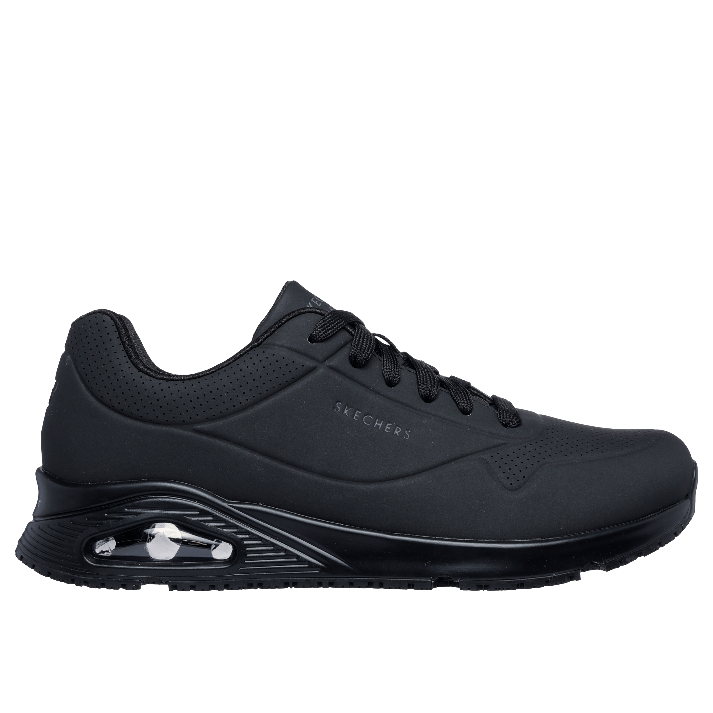 Mens Skechers Uno Slip Resistant - Sutal (Wide) Shoes