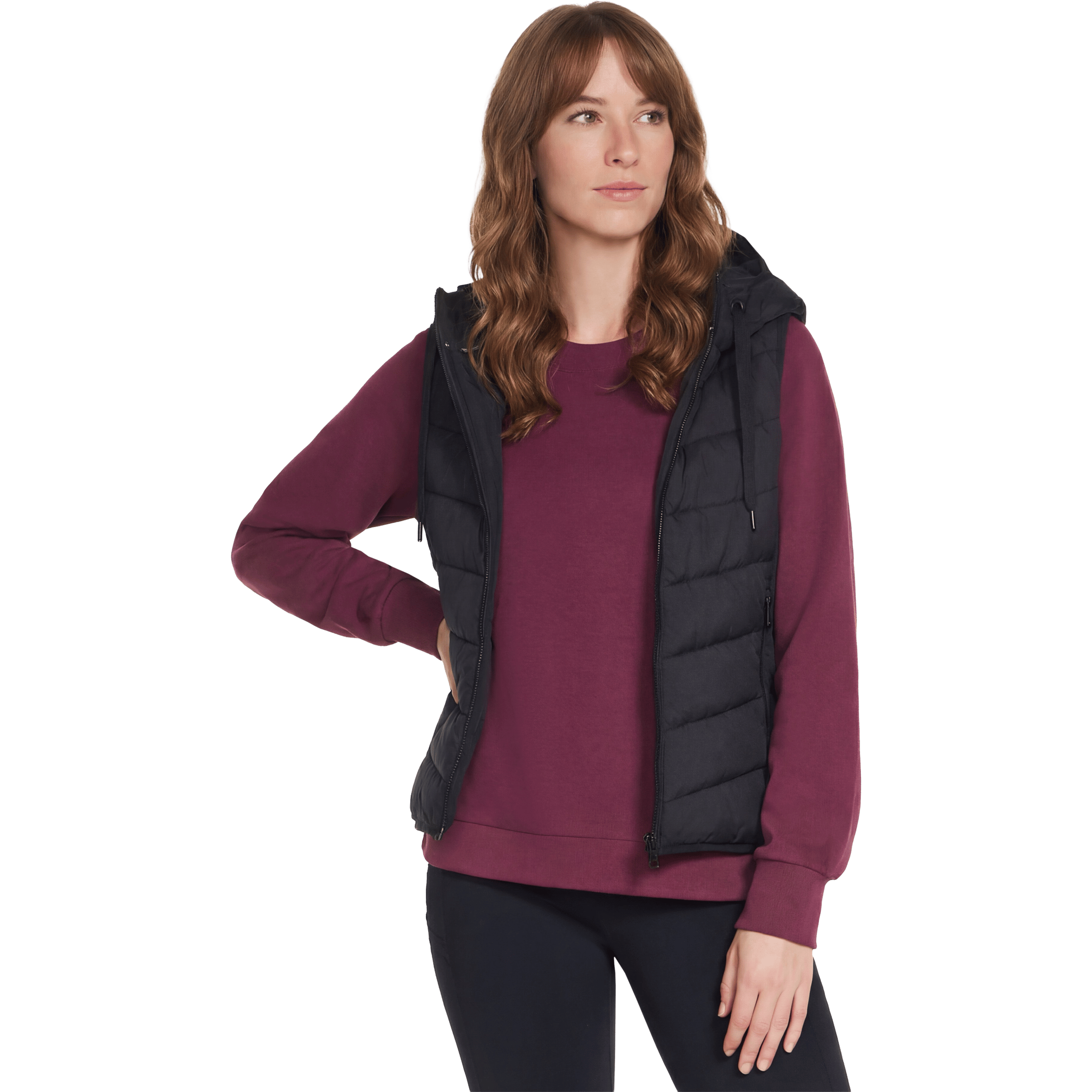 Womens Skechers Performance Elite Hooded Vest