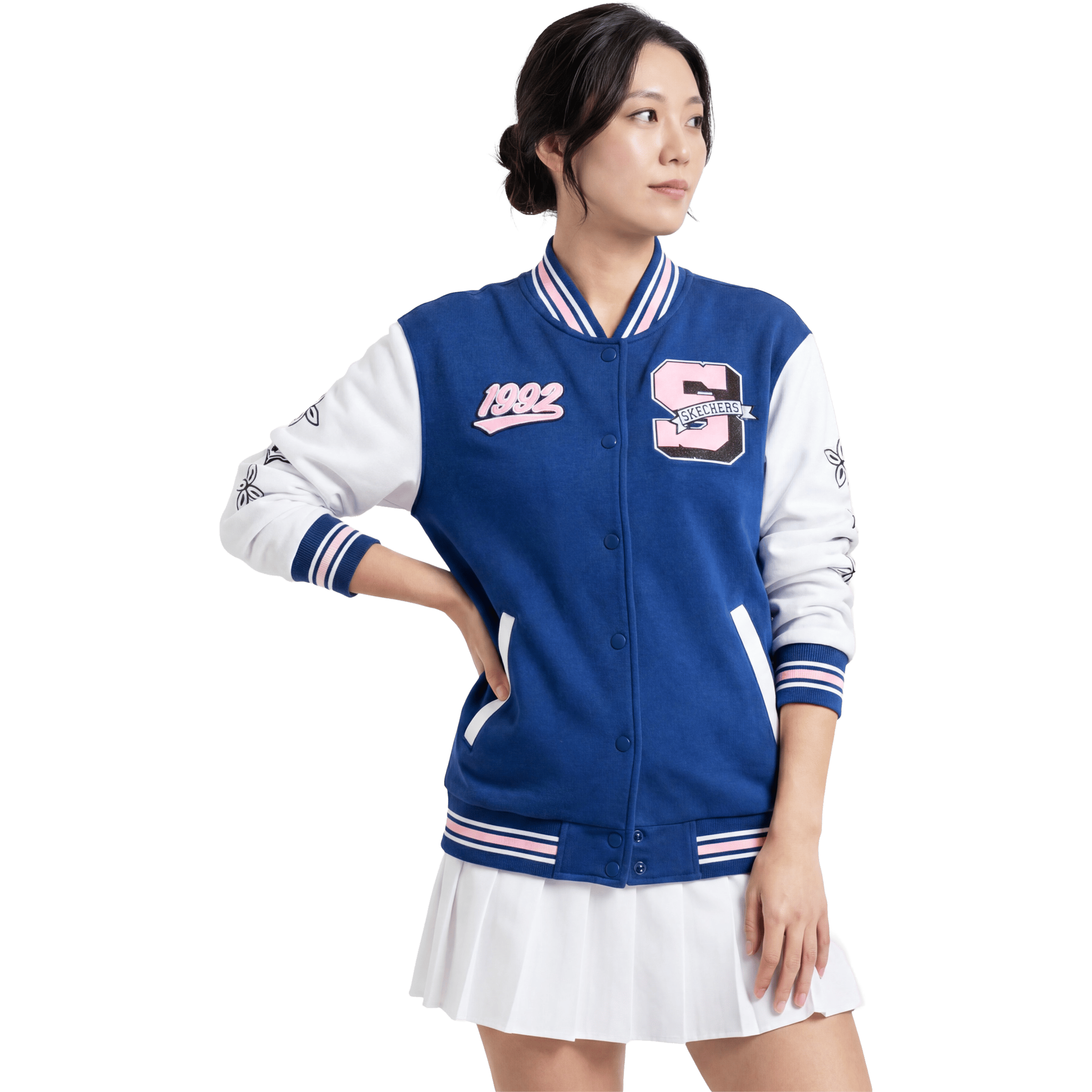 Womens Skechers Street Varsity Jacket