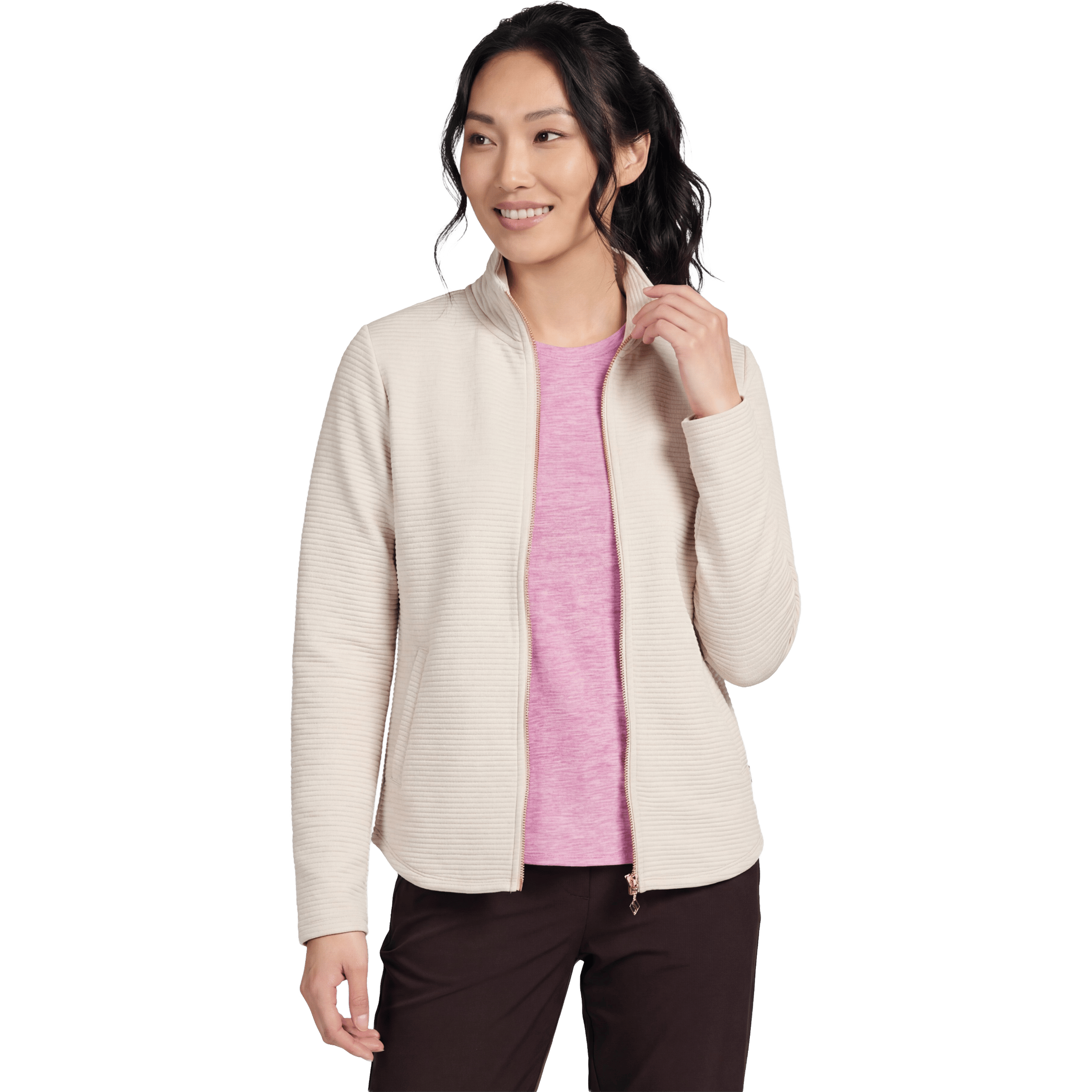 Womens Skechers The Hoodless Hoodie GO Walk Shine Jacket
