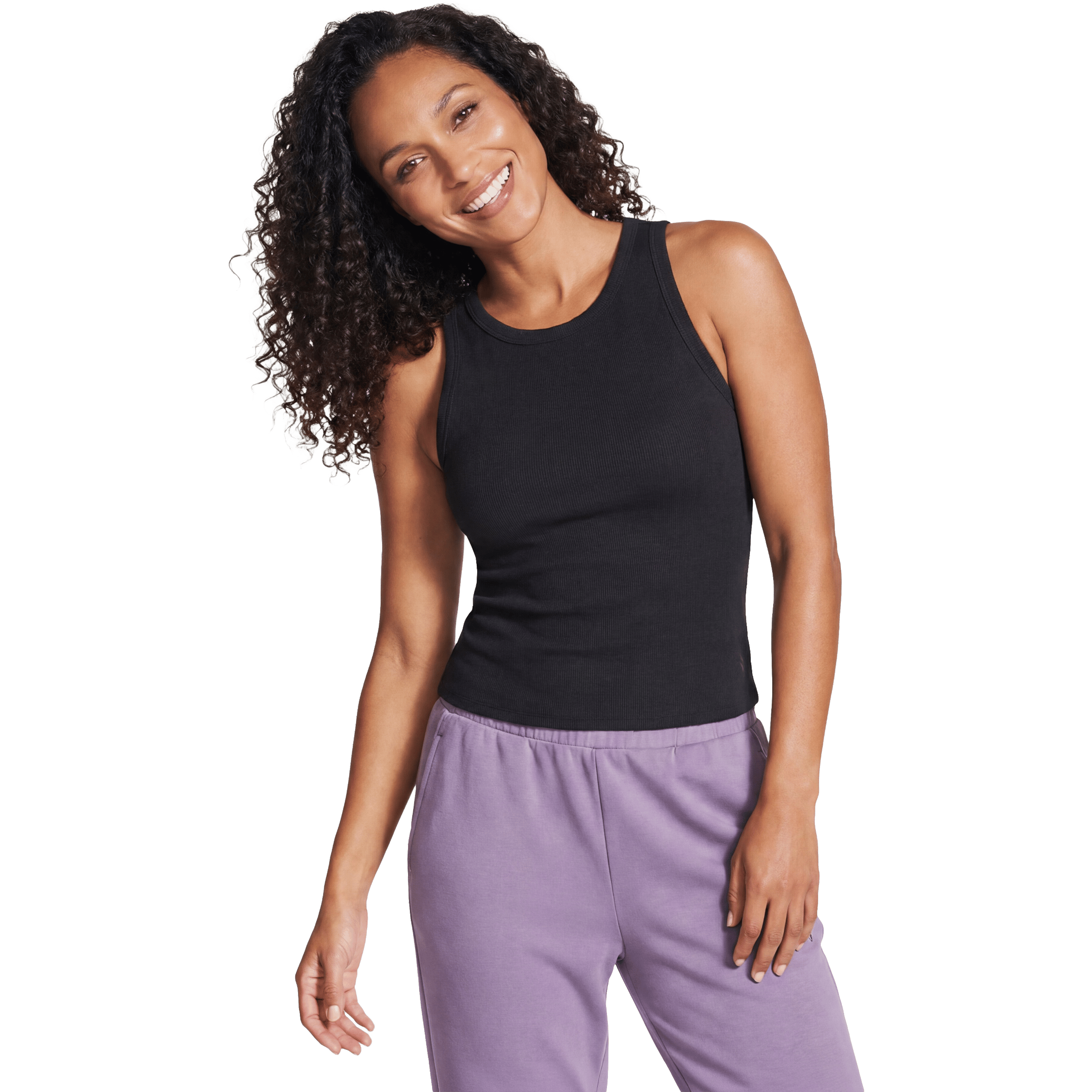 Womens Skechers Skechers GO Walk Luxe Rib Tank