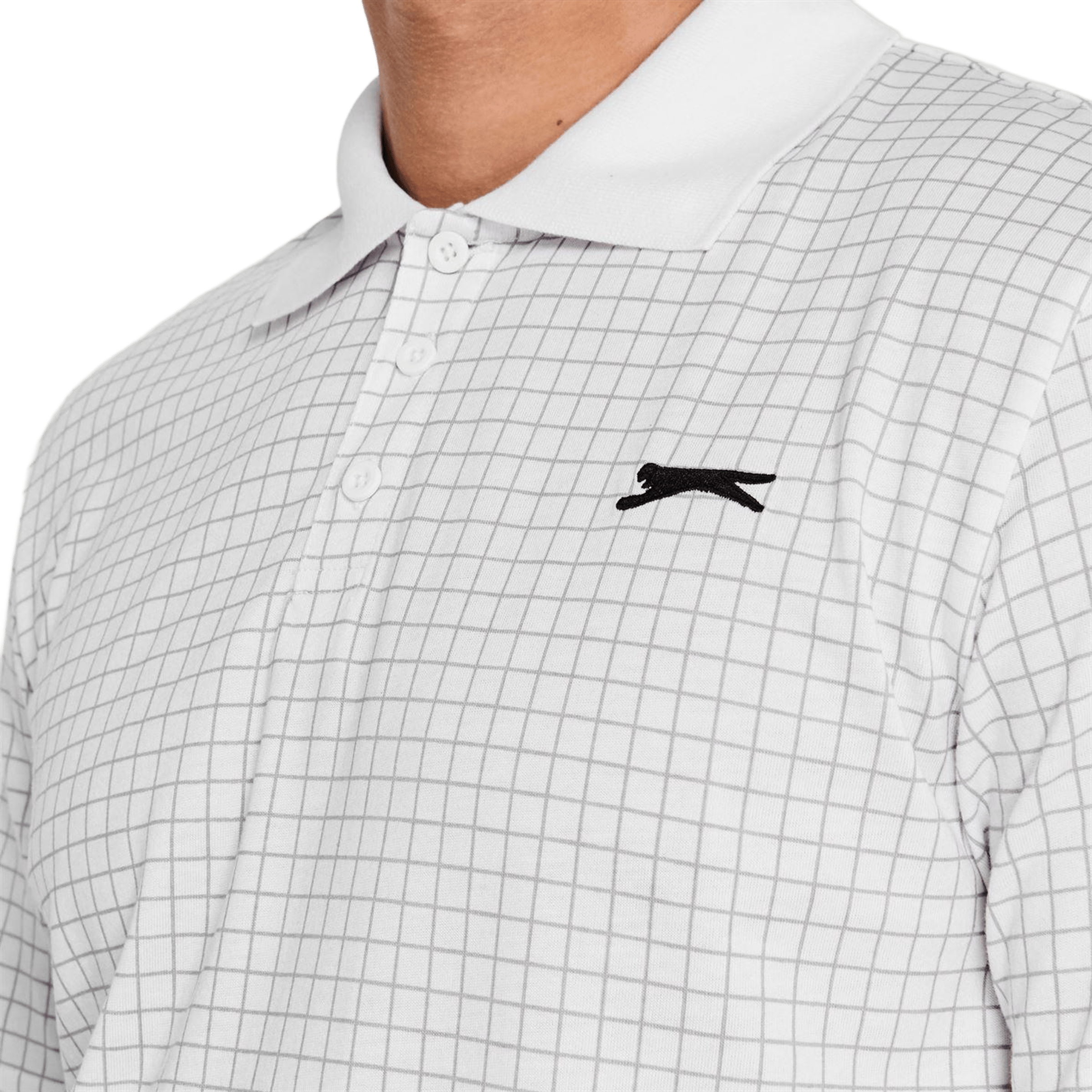 Mens Slazenger Check Golf Polo