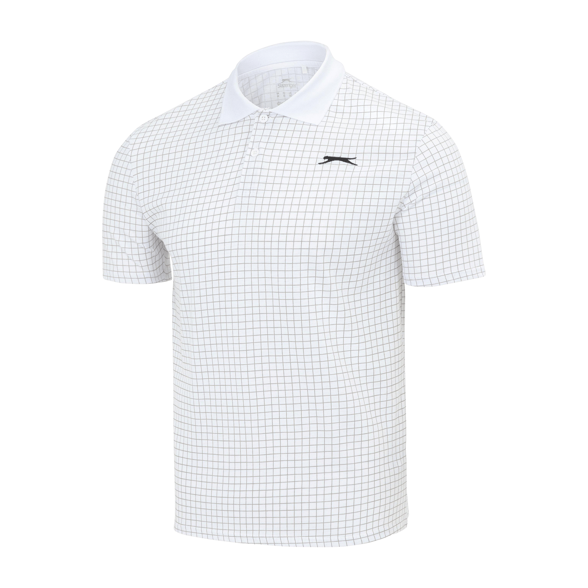 Mens Slazenger Check Golf Polo