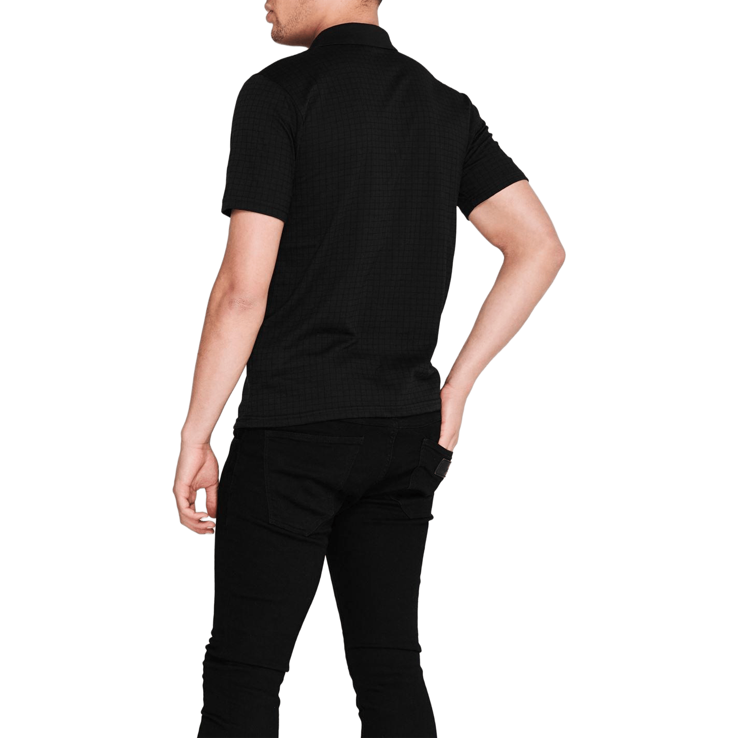 Mens Slazenger Check Golf Polo