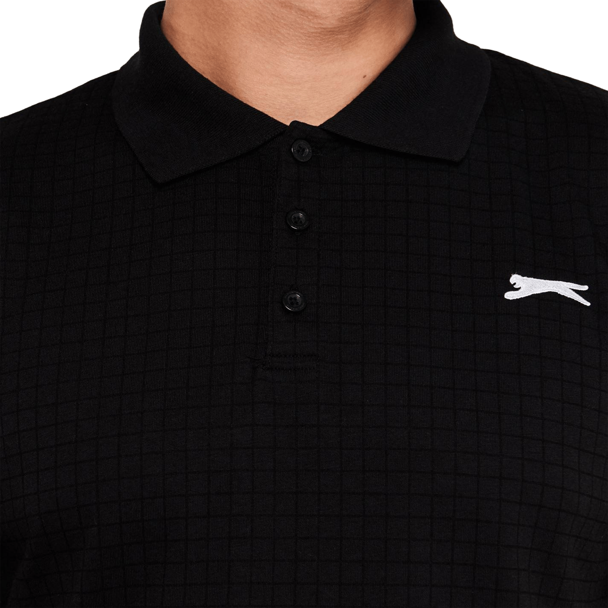 Mens Slazenger Check Golf Polo