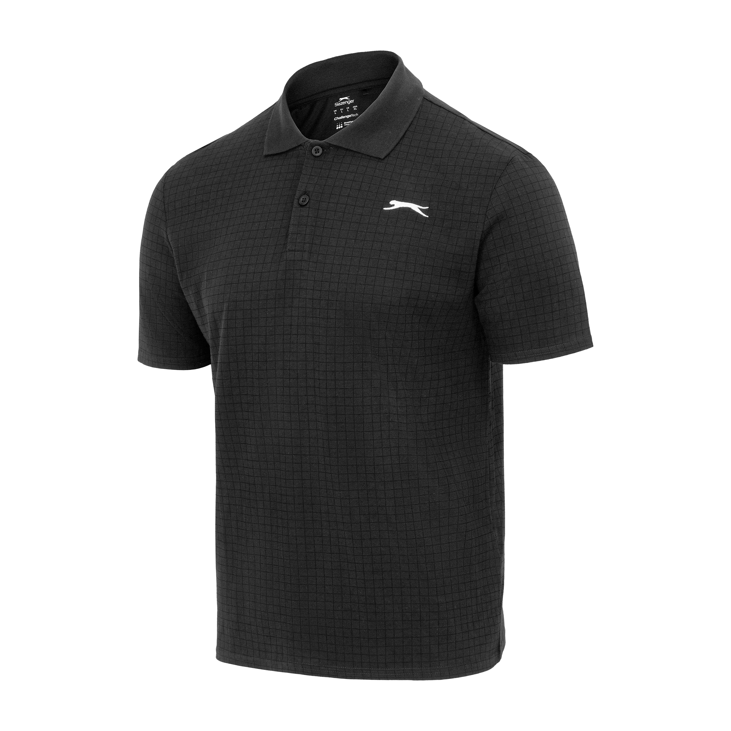 Mens Slazenger Check Golf Polo