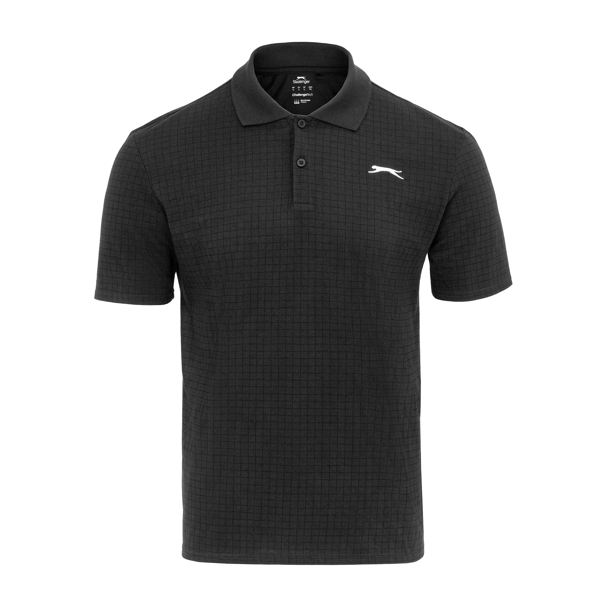 Mens Slazenger Check Golf Polo