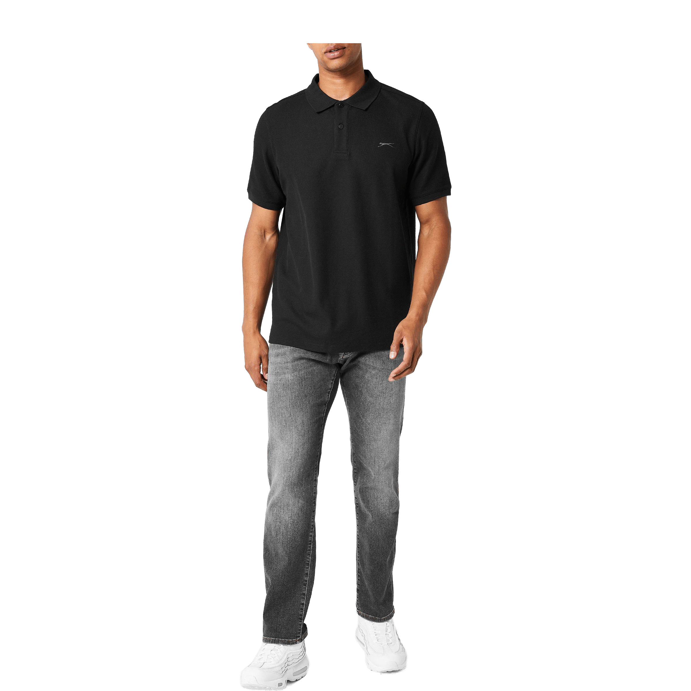 Mens Slazenger Plain Polo Shirt