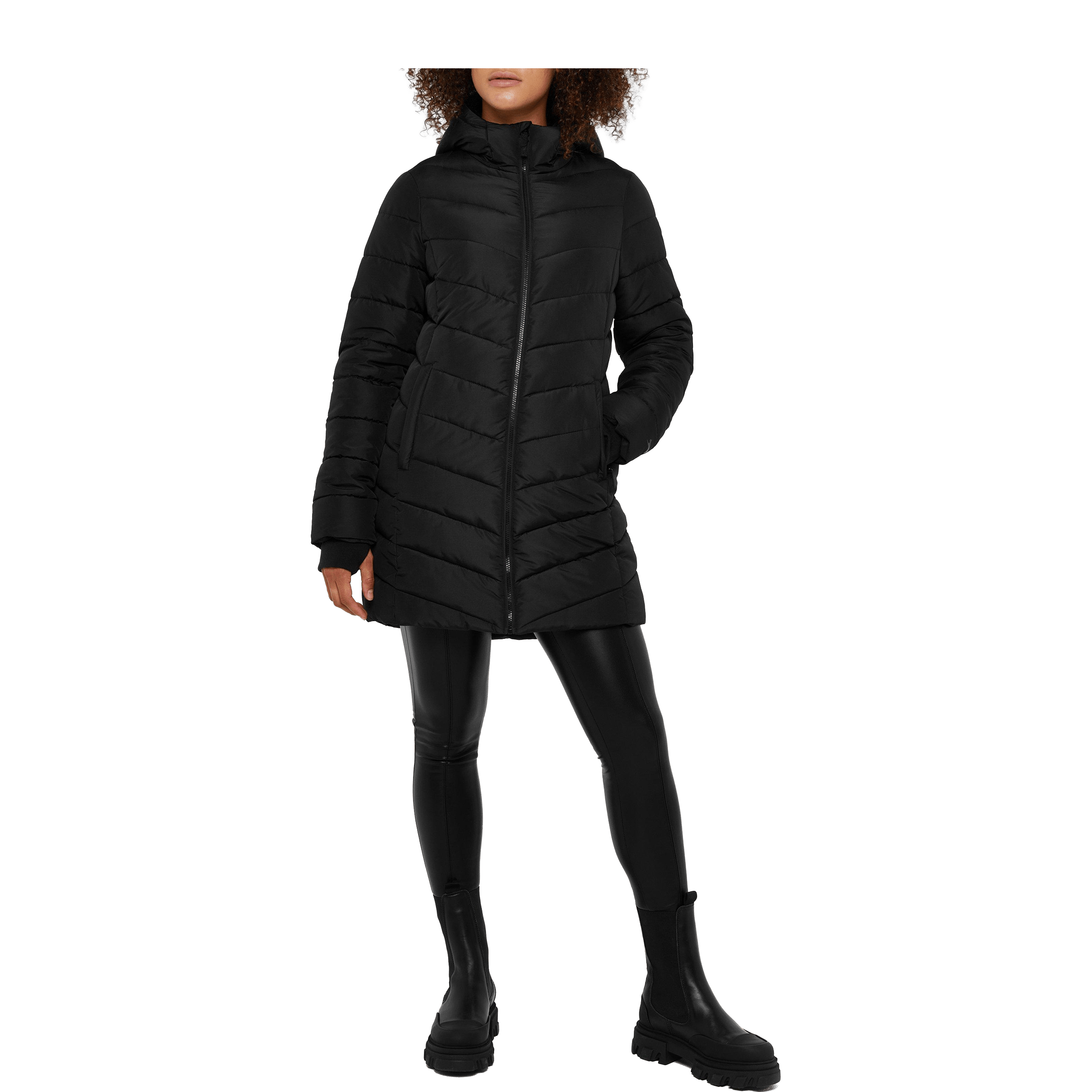 Womens Slazenger Mid-Length Padded Jacket