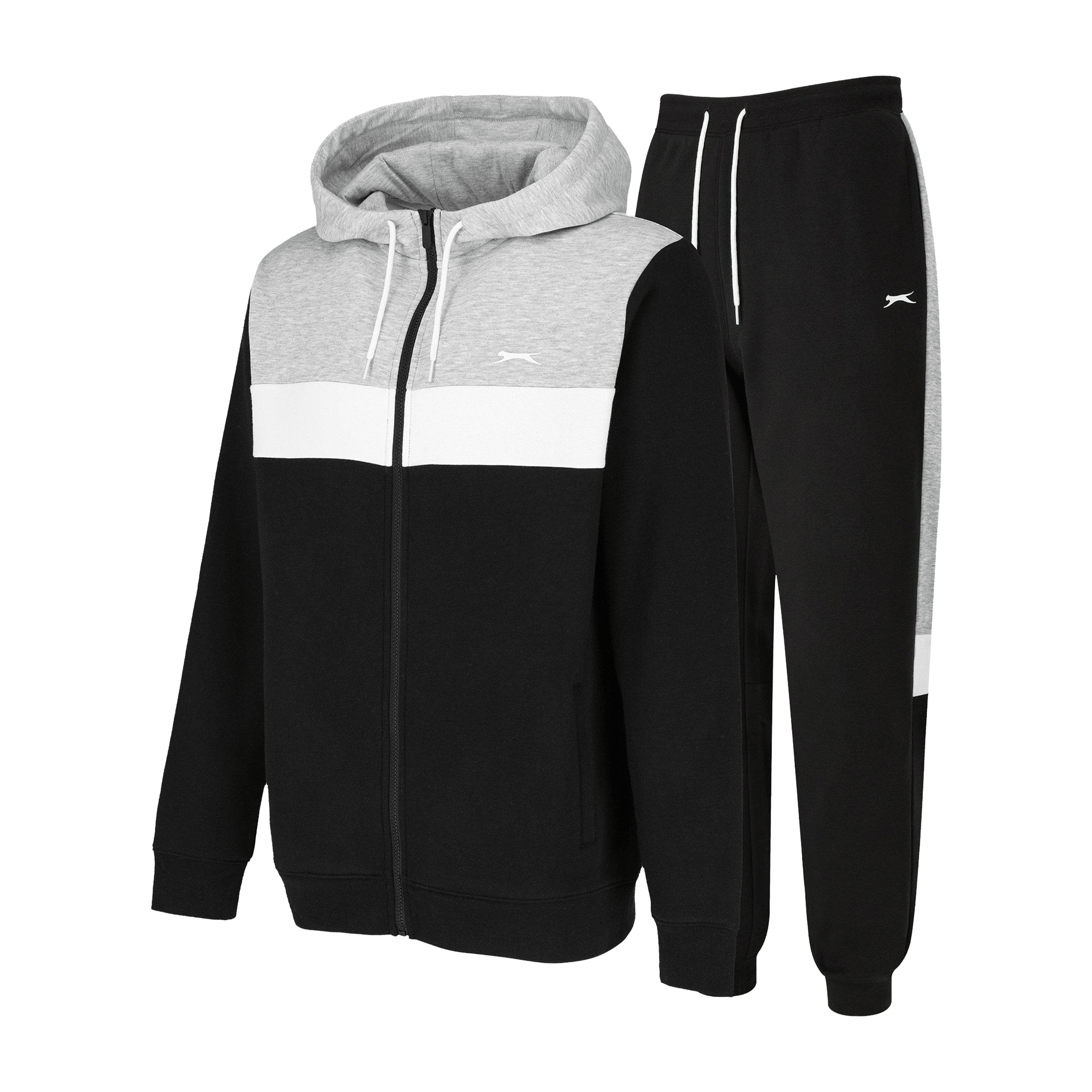 Mens Slazenger Fleece Full Zip Tracksuit