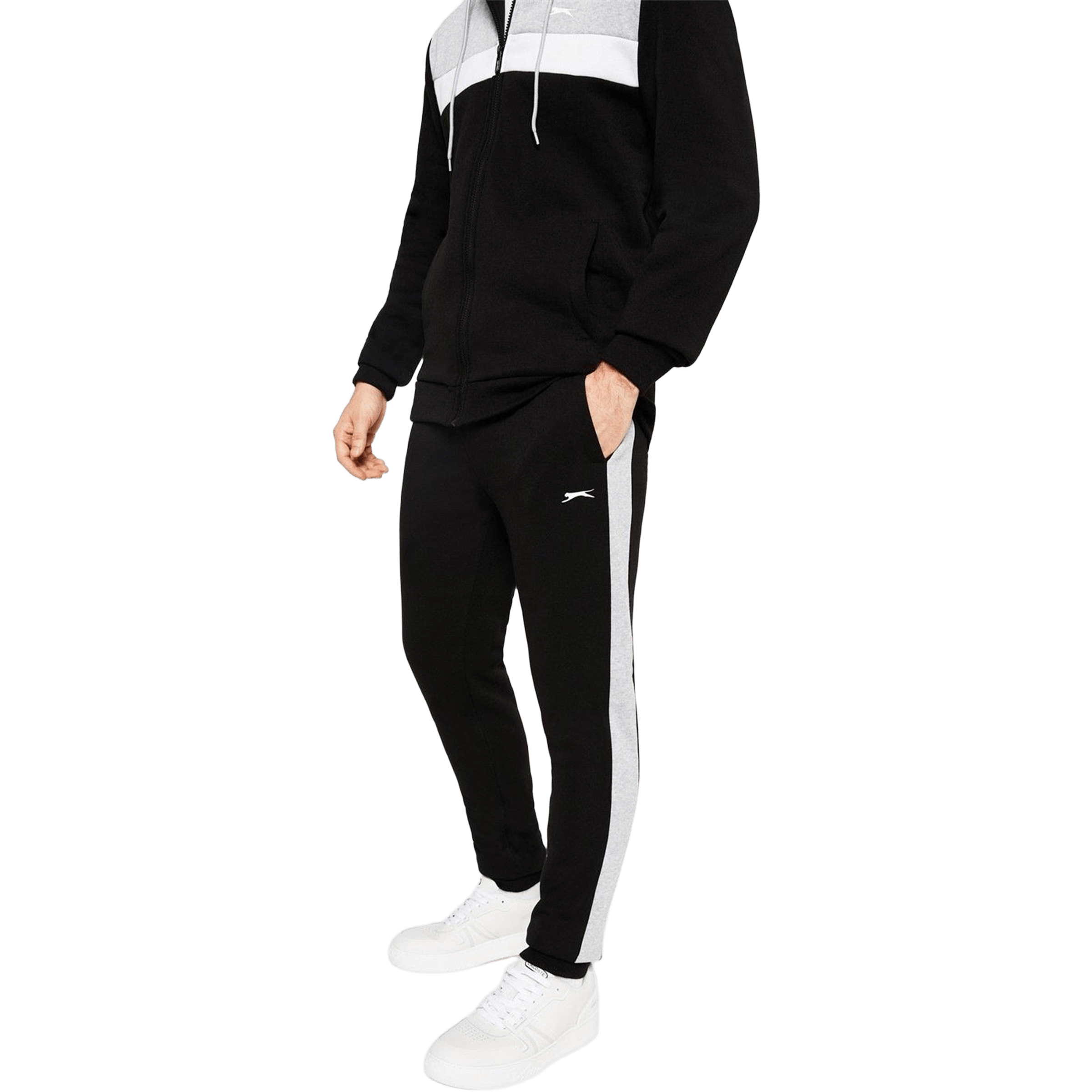 Mens Slazenger Fleece Full Zip Tracksuit