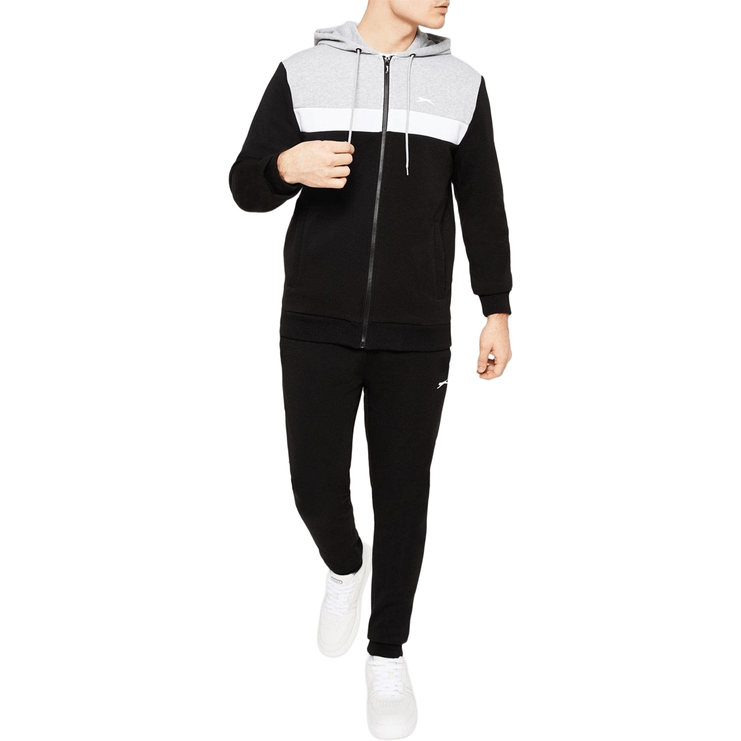 Mens Slazenger Fleece Full Zip Tracksuit