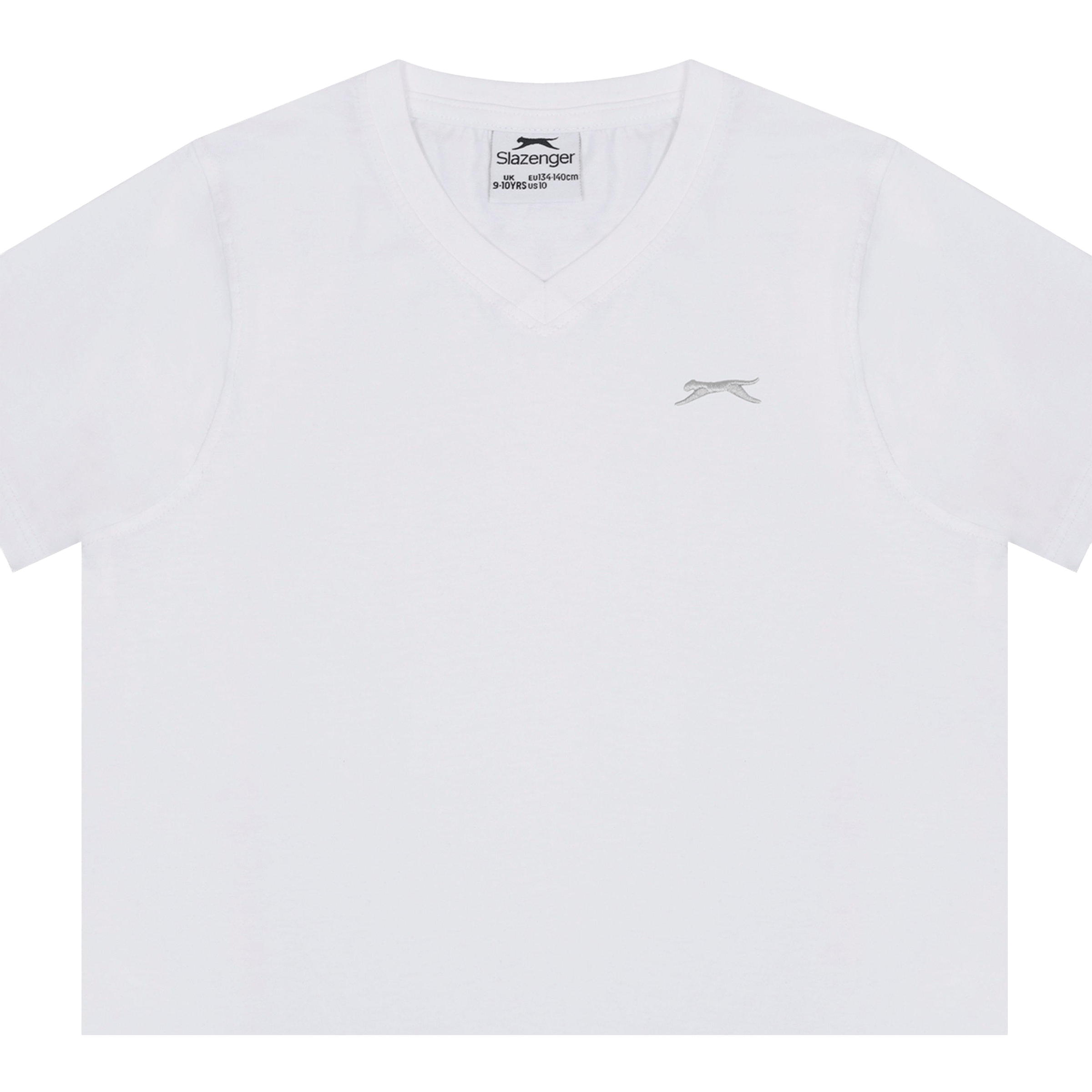 Kids Slazenger V Neck Tee 