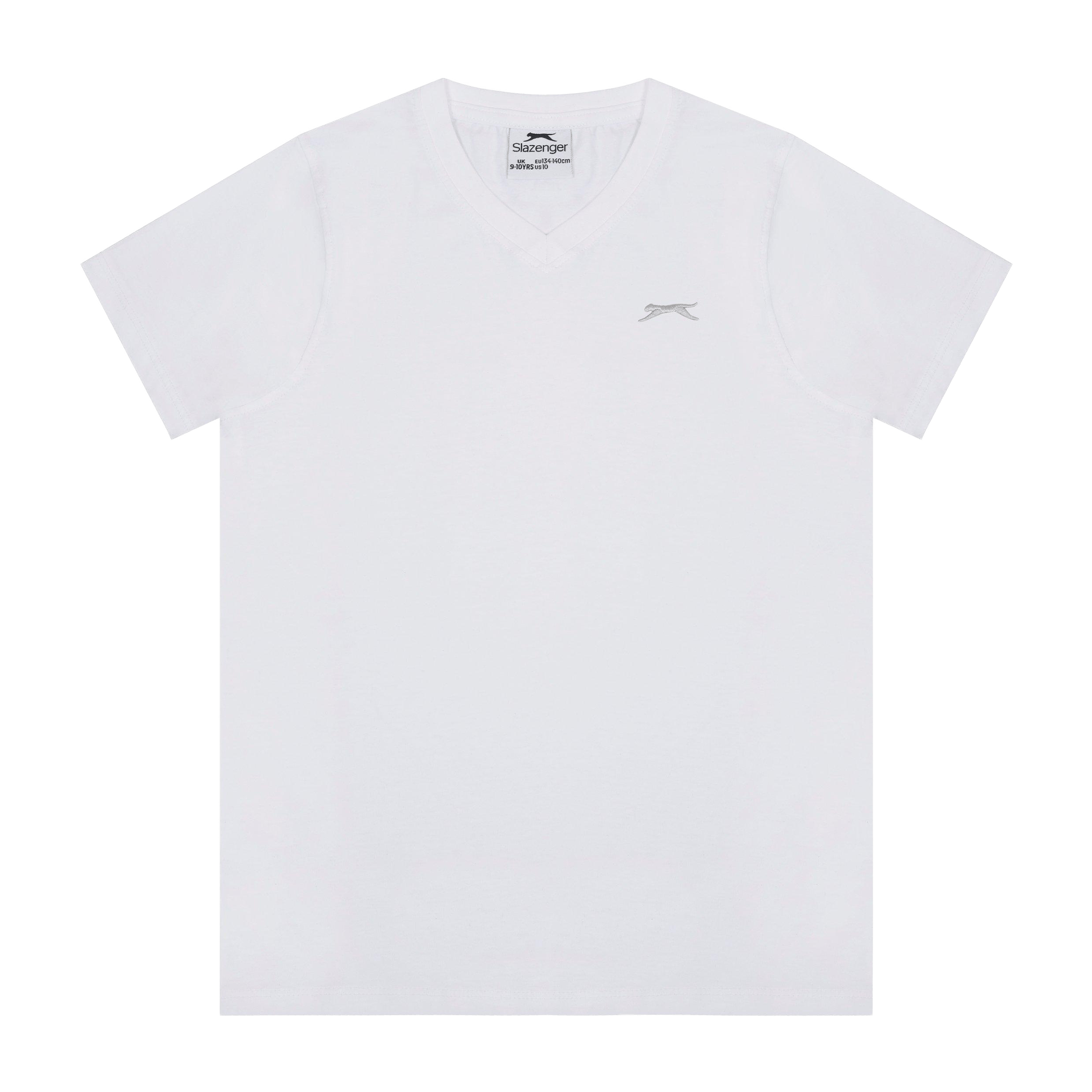 Kids Slazenger V Neck Tee 