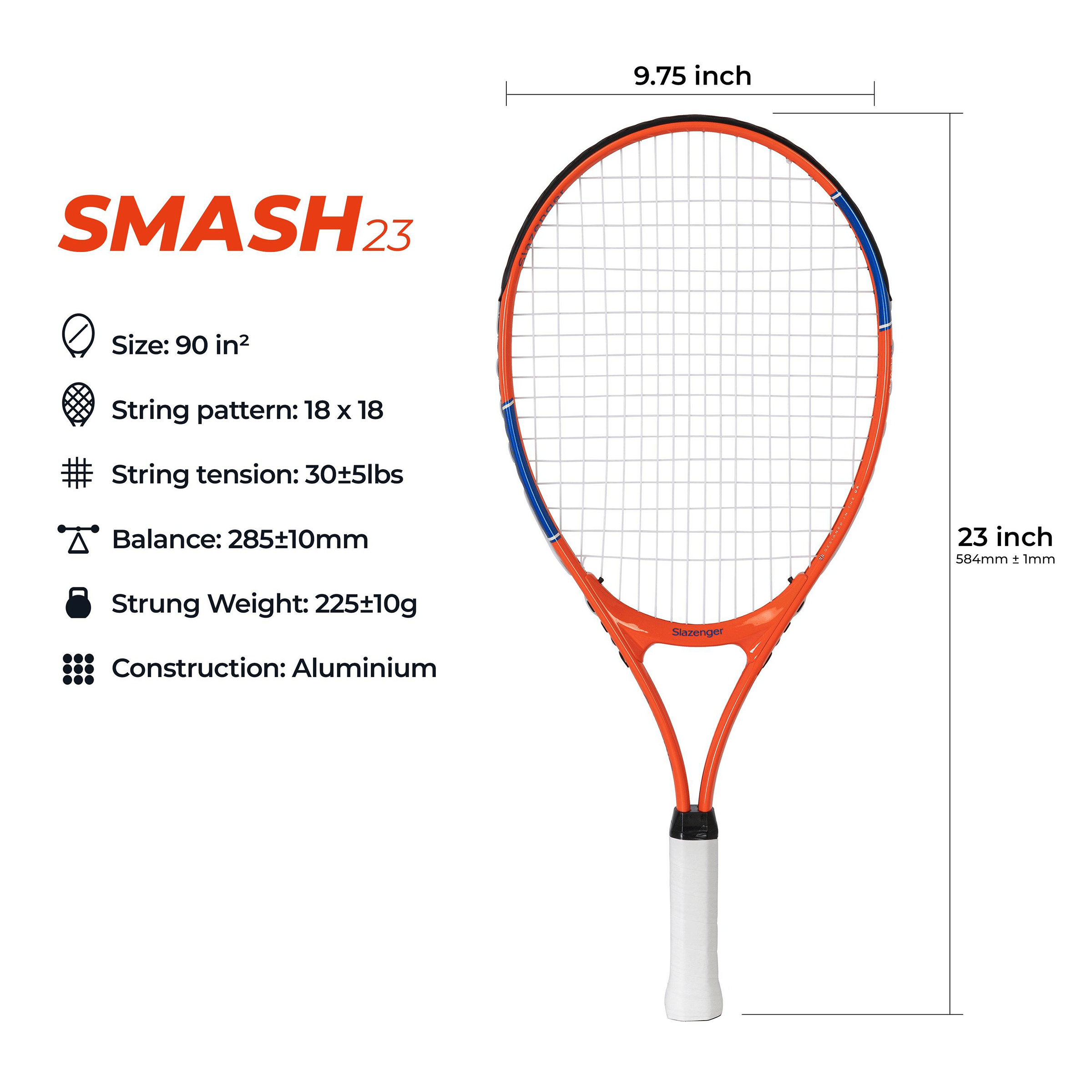 Slazenger Jr. Smash Tennis Racquet