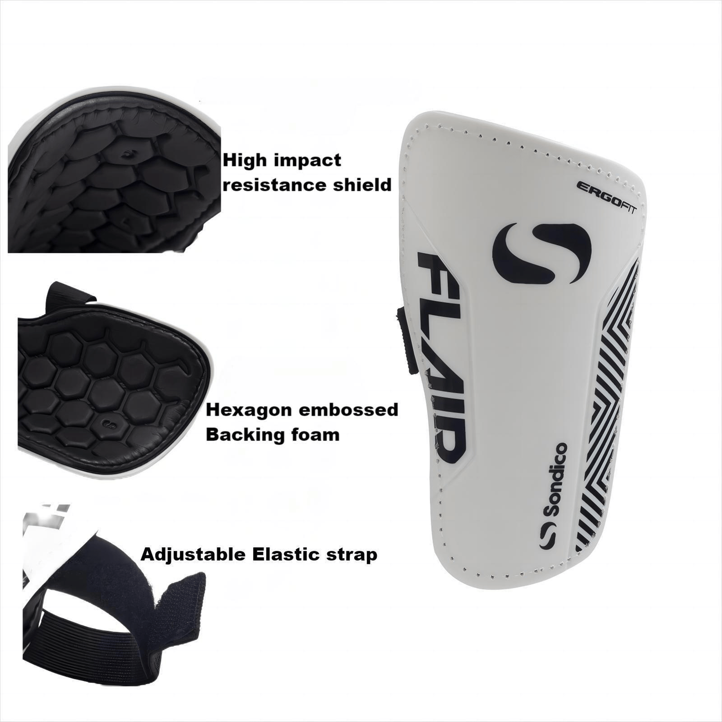 Sondico Flair Slip (Adults) Shin Guards