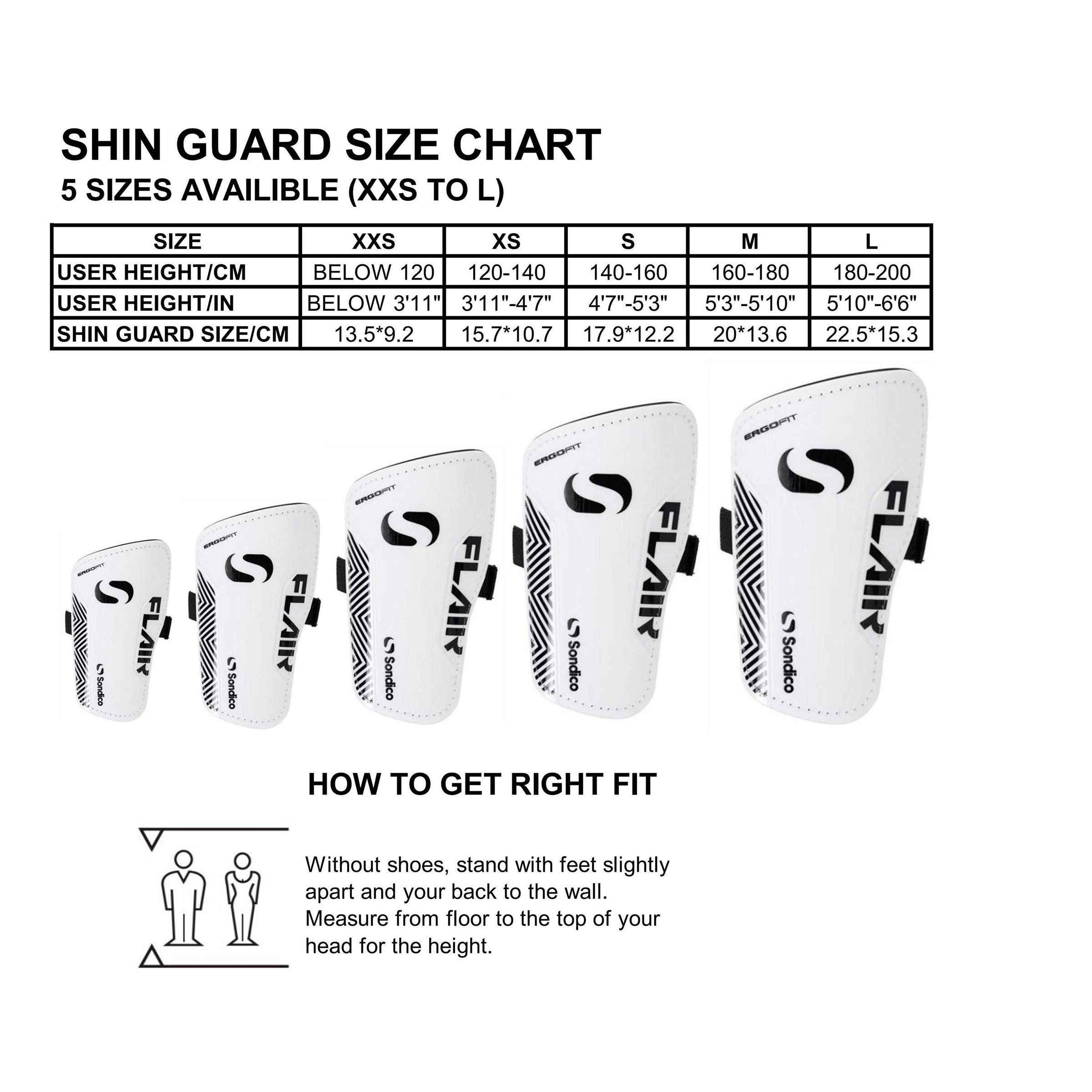 Sondico Flair Slip (Adults) Shin Guards
