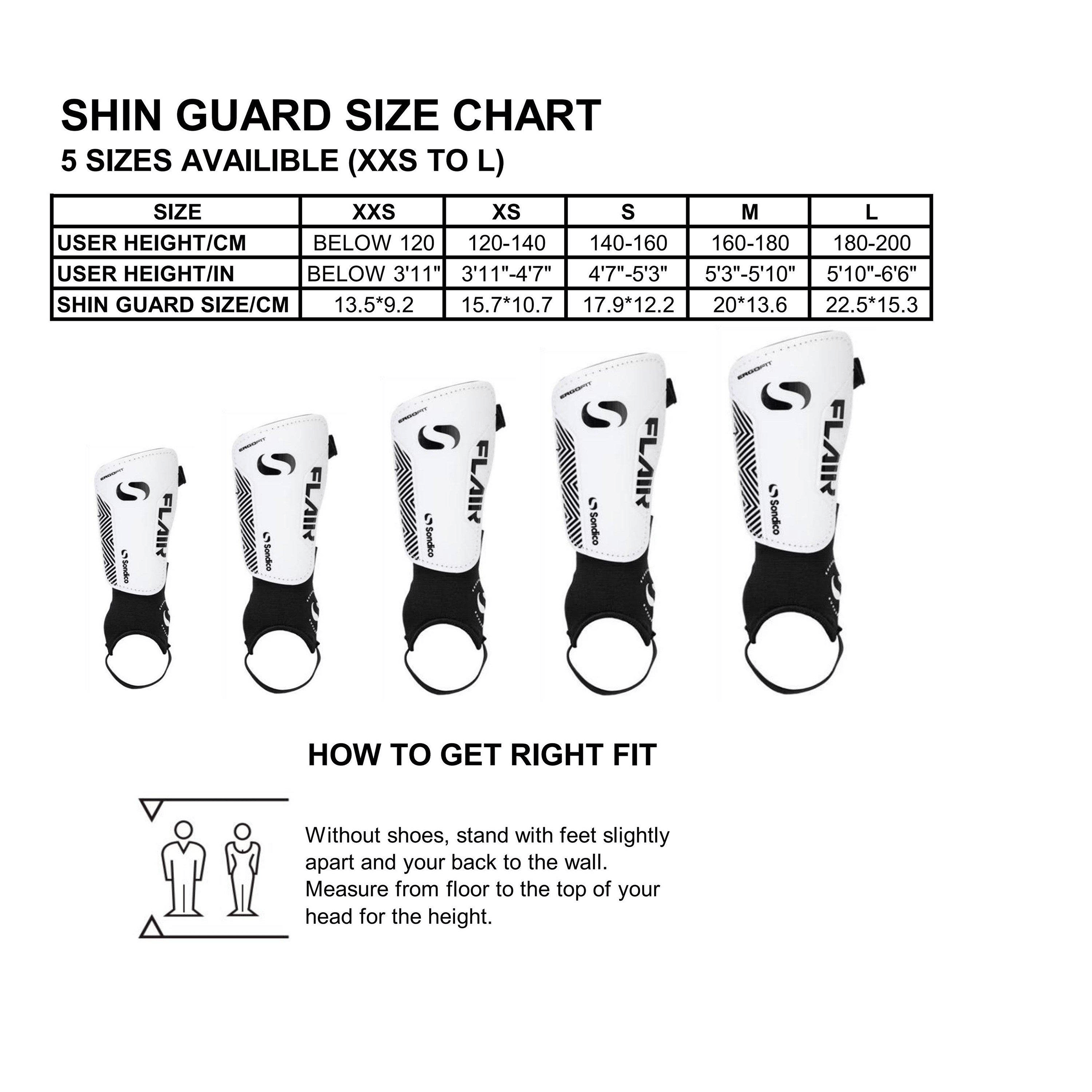 Sondico Flair Slip Ankle (Adults) Shin Guards