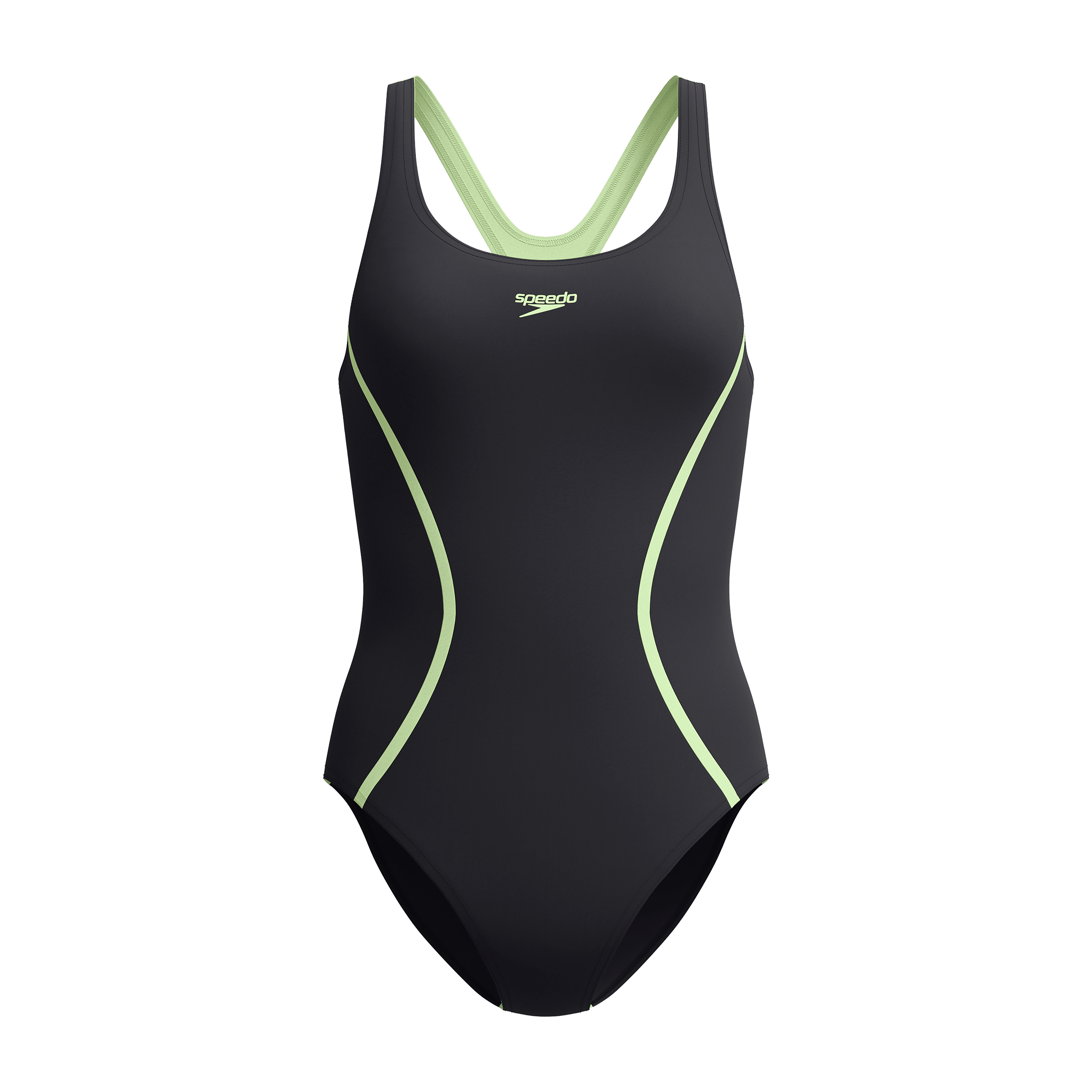 Womens Speedo Solid Splice MDLST One-Piece Swimsuit