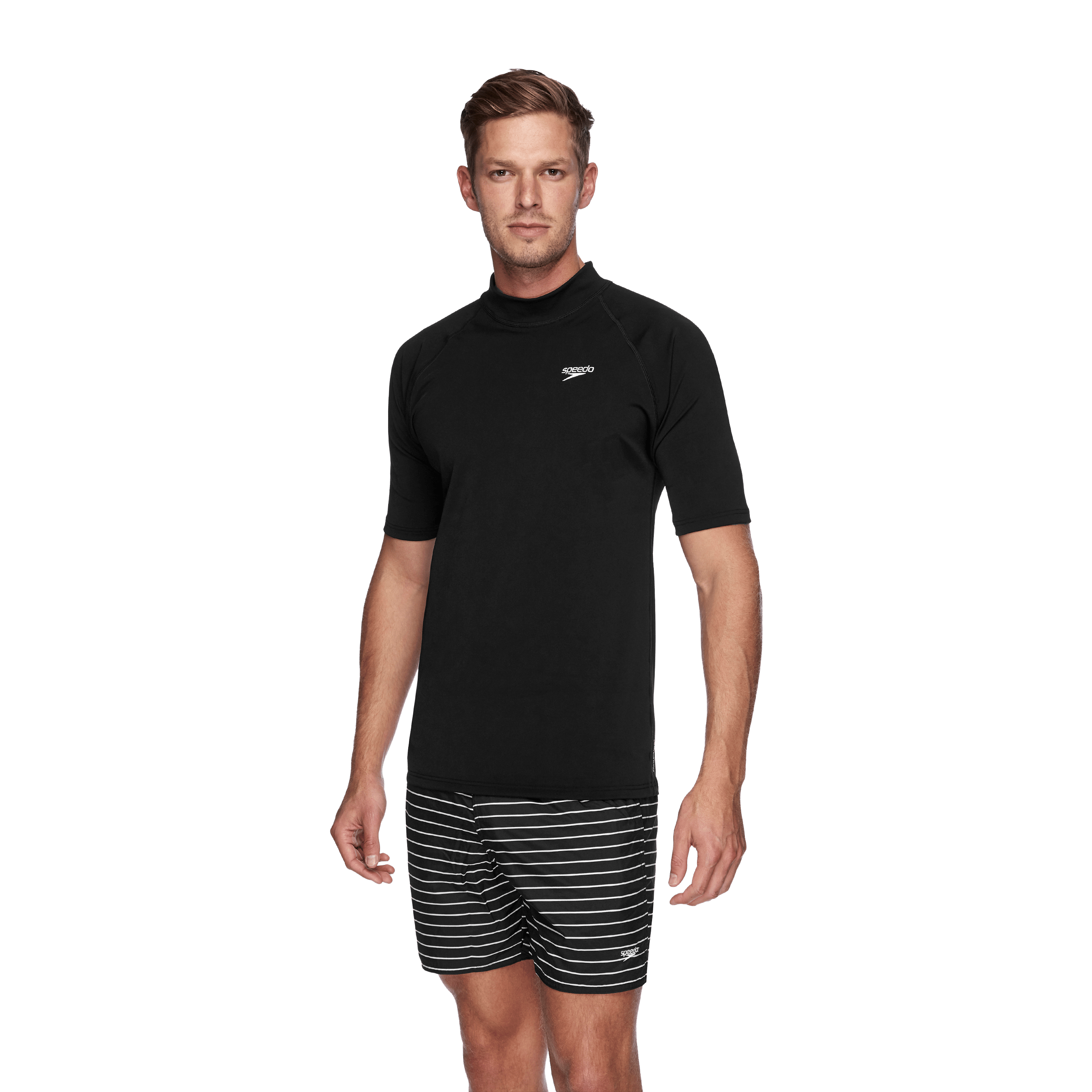 Mens Speedo Relaxed Short Sleeve Swimming Sun Top
