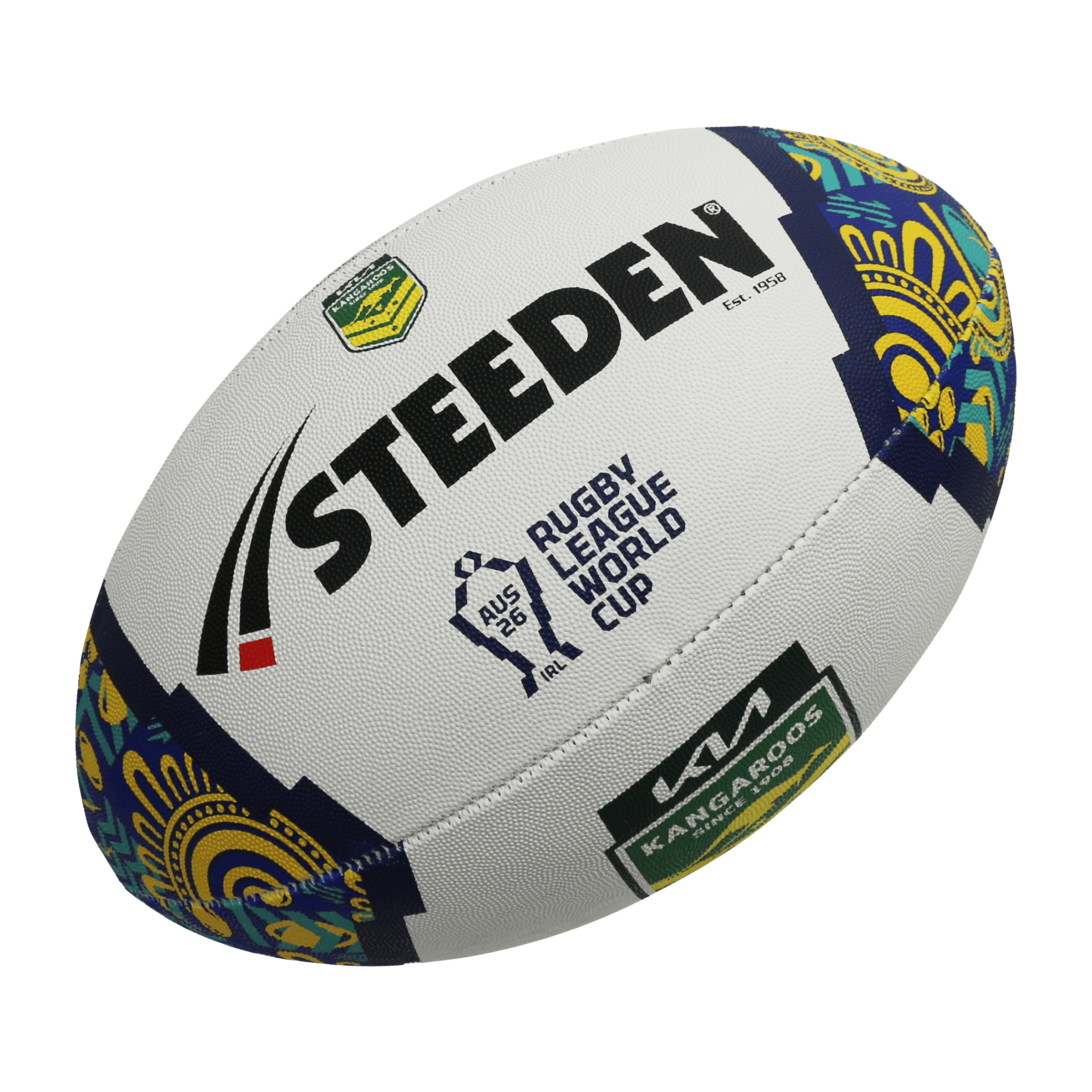 Steeden 2026 Kangaroos Rugby League World Cup Supporter Ball (Size 5)