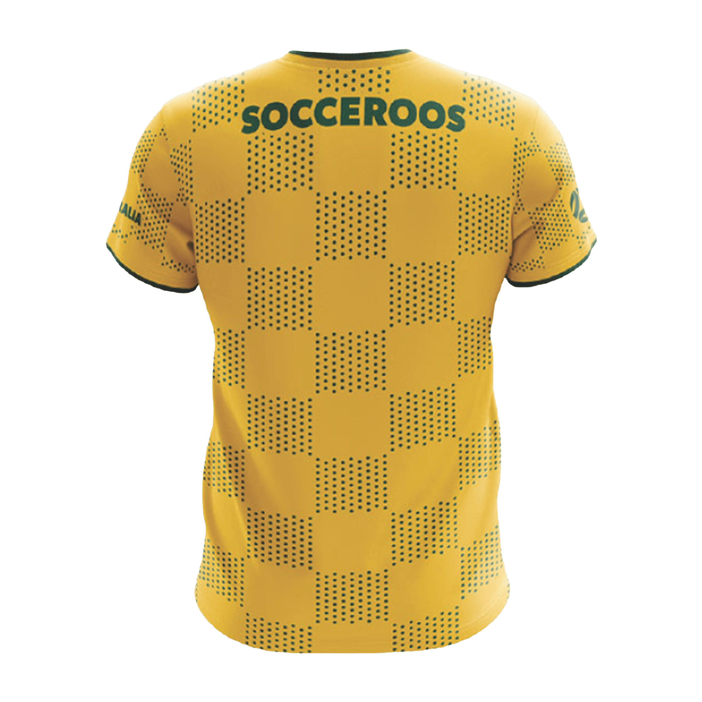 Mens Tidwell Socceroos Gold Grid Supporter Football Jersey