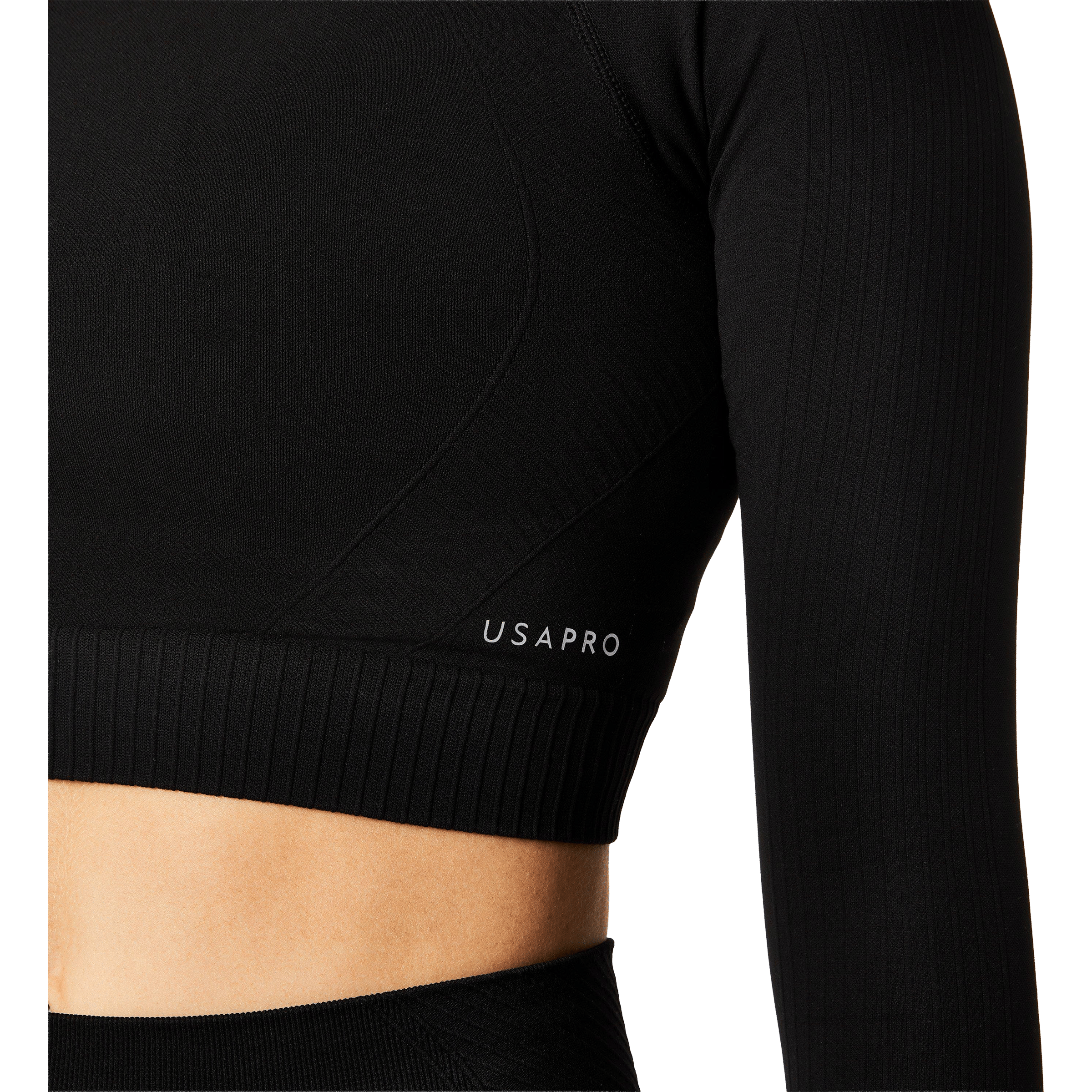 Womens USA Pro Seamless (Long Sleeve) Crop Top