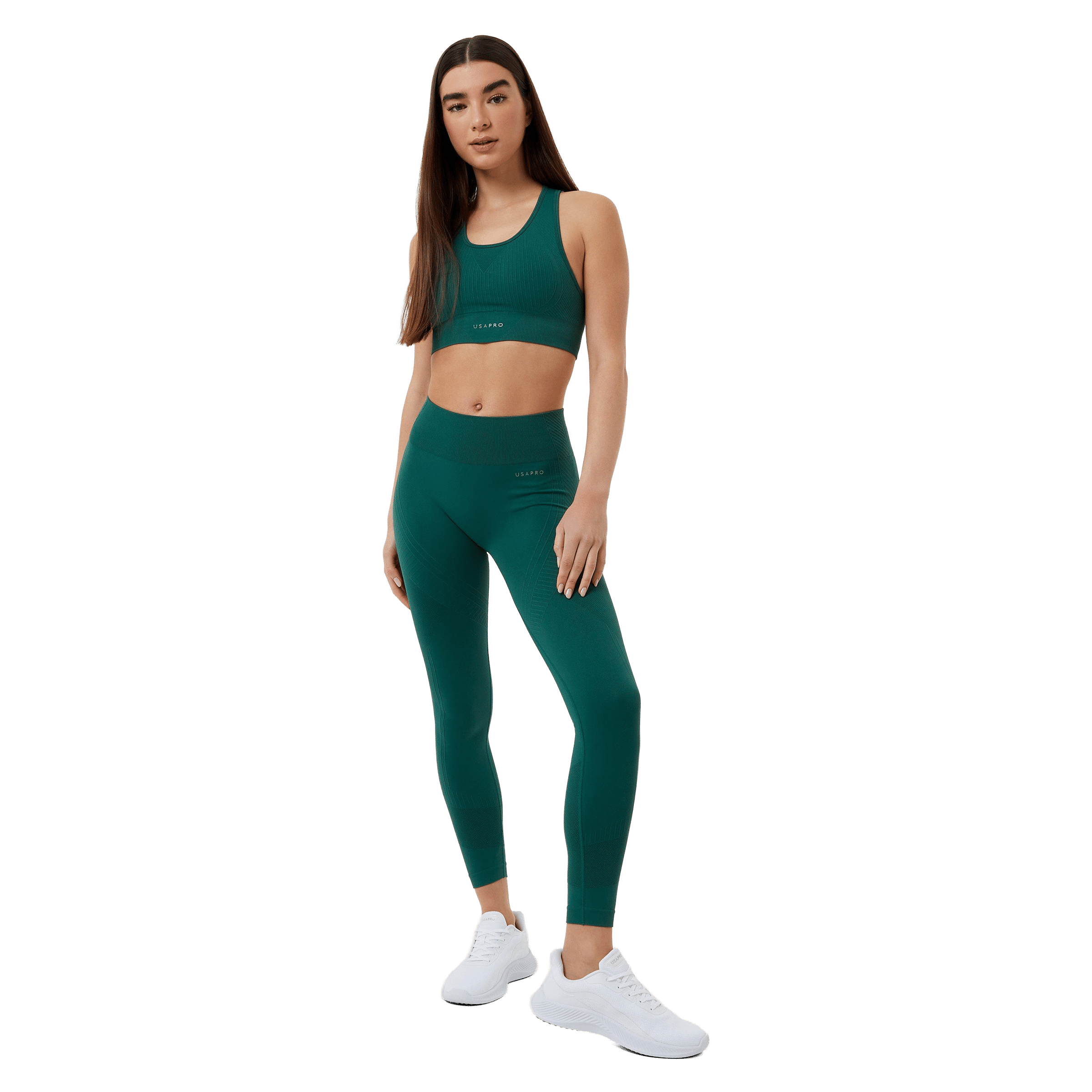 USA Pro Seamless Crop Sports Bra