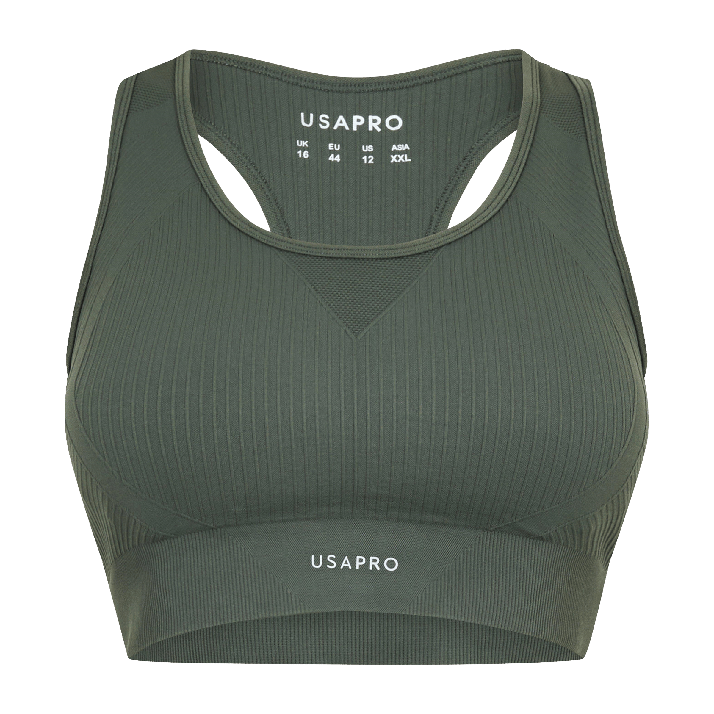 USA Pro Seamless Crop Sports Bra