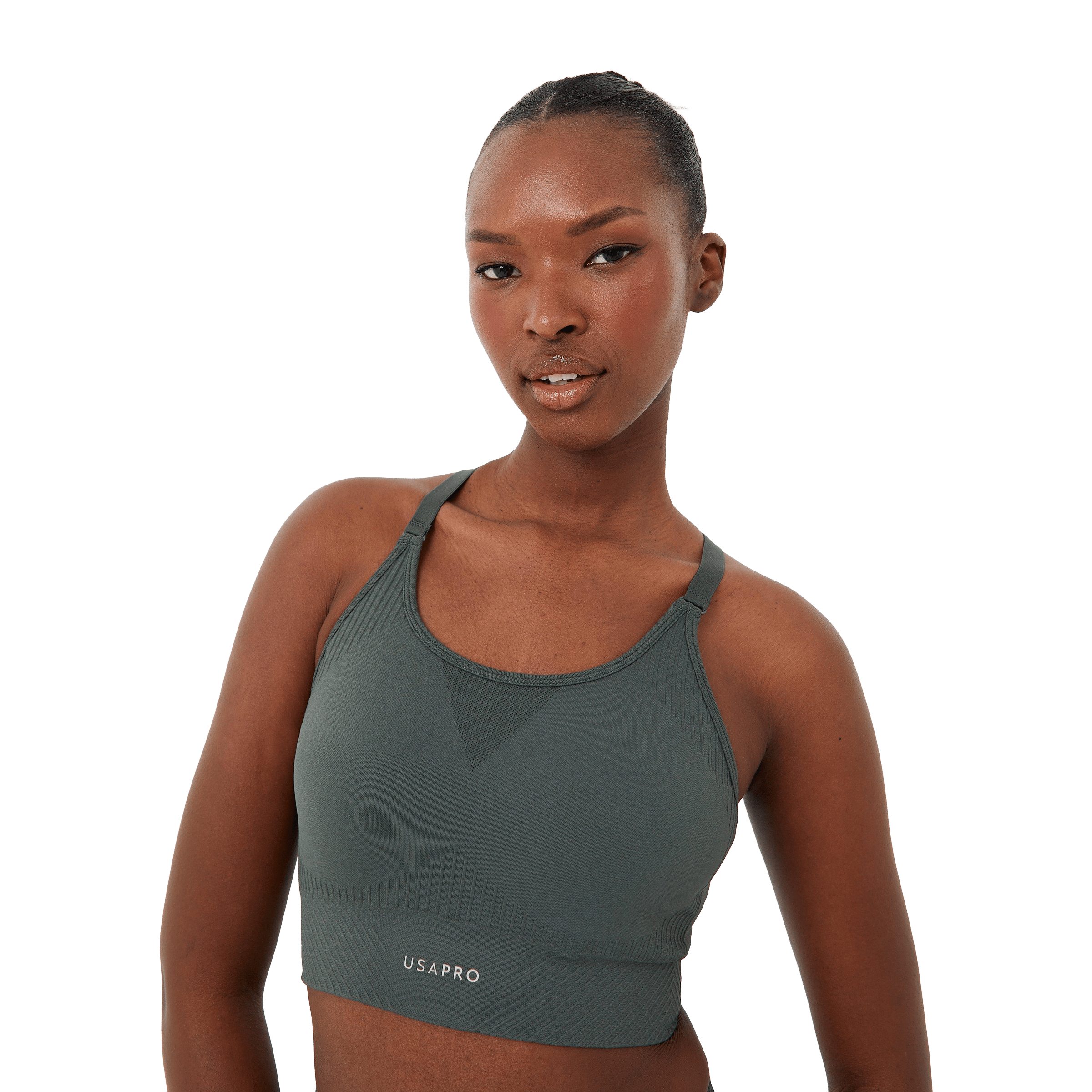 USA Pro Seamless Adjustable Sports Bra