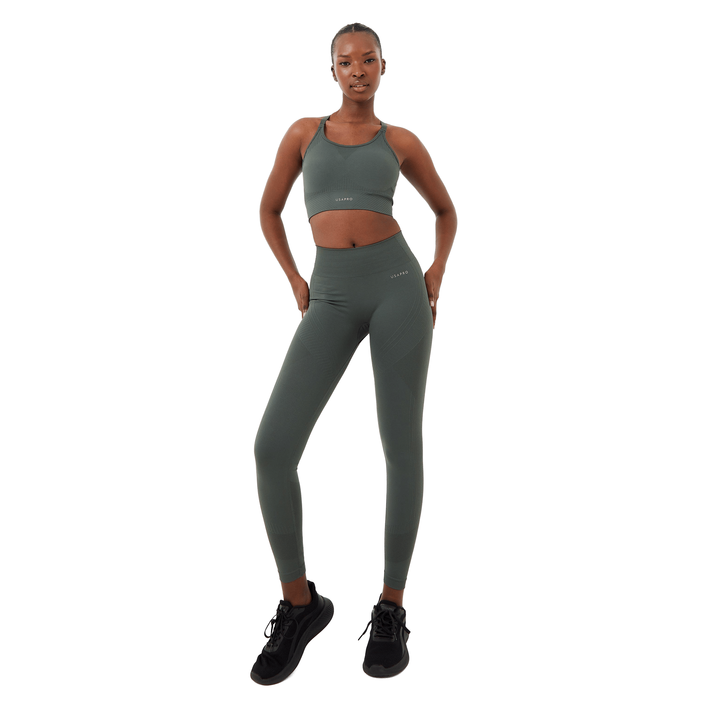 USA Pro Seamless Adjustable Sports Bra
