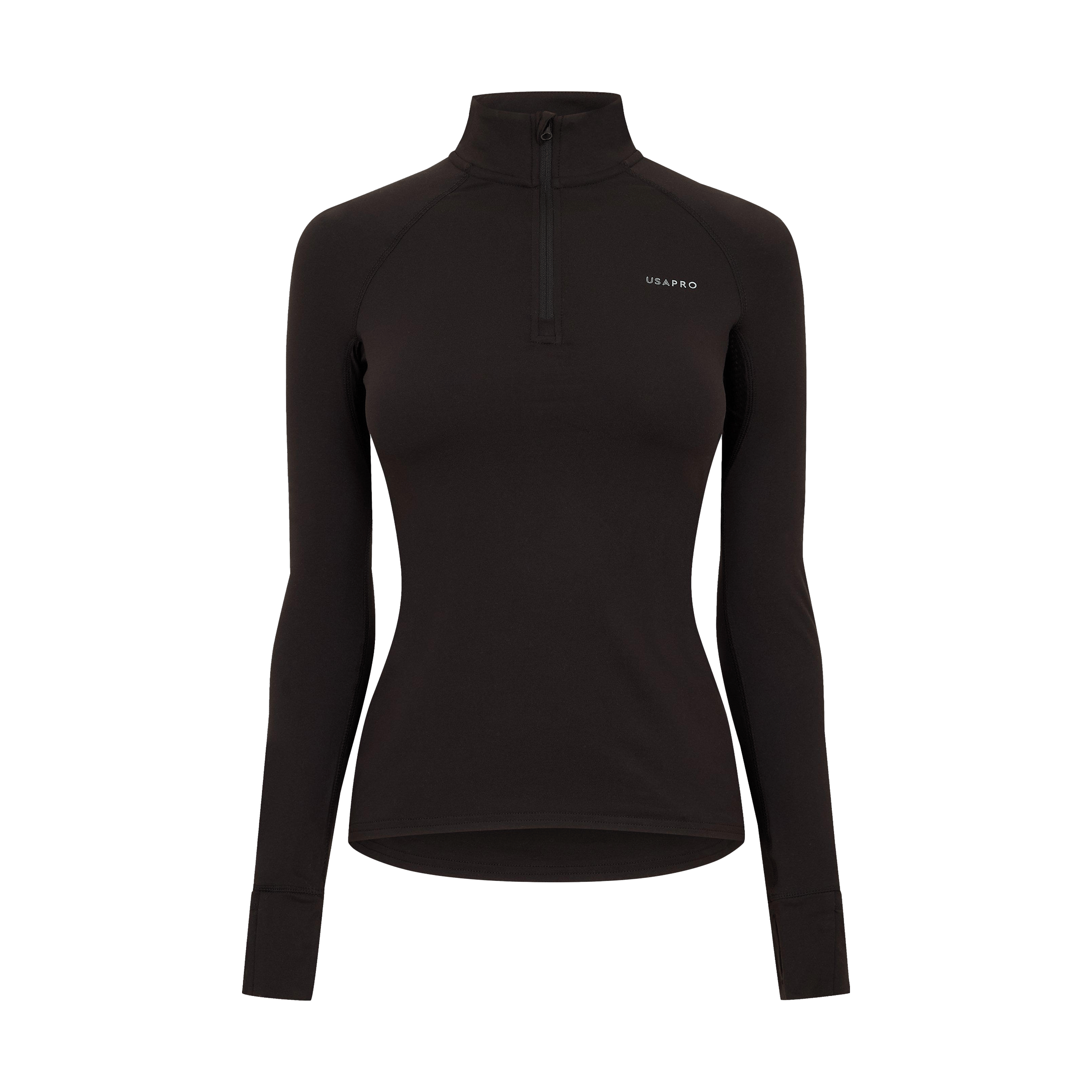 Womens USA Pro Long Sleeve Quarter Zip Top