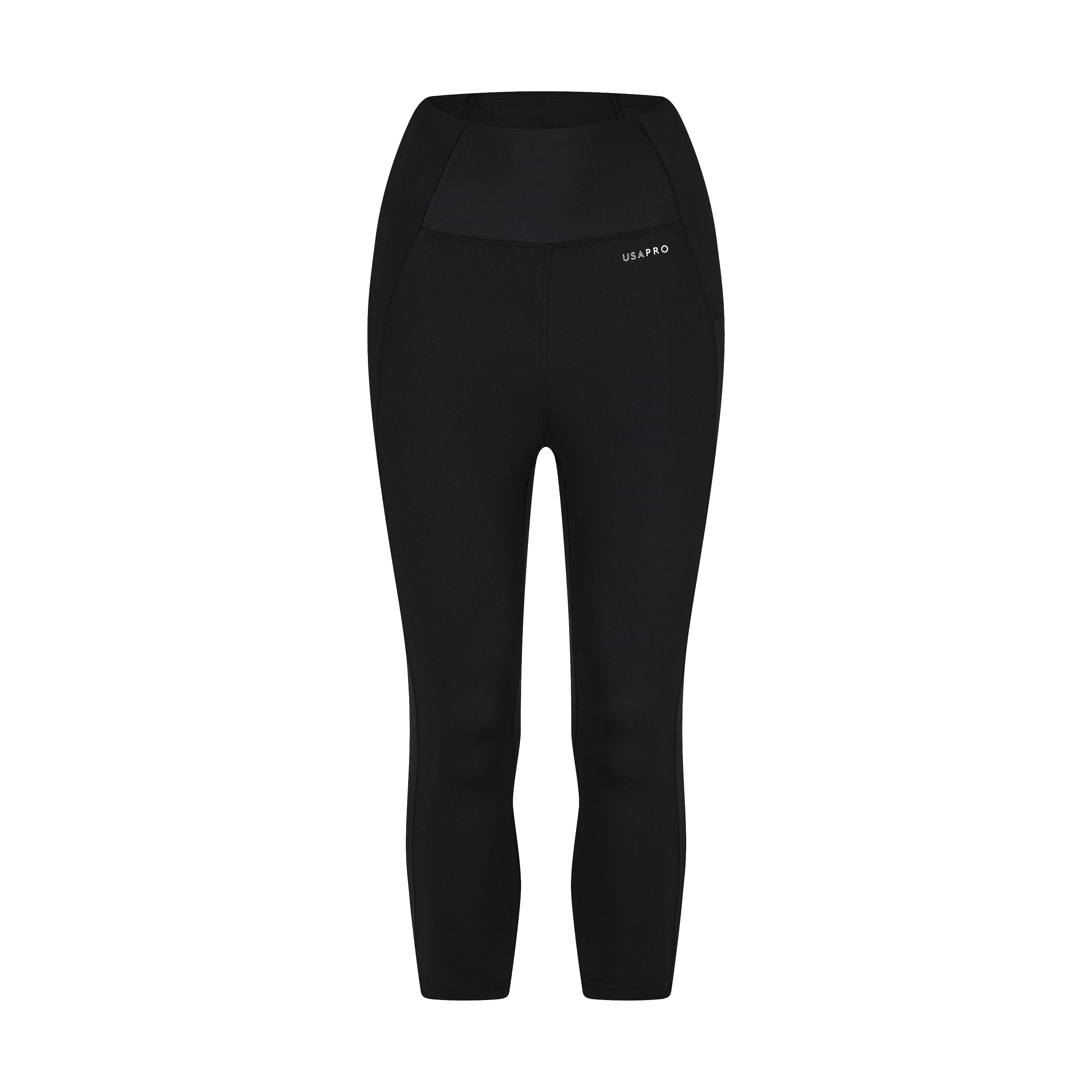 Womens USA Pro High Rise (3/4 length) Capri Leggings