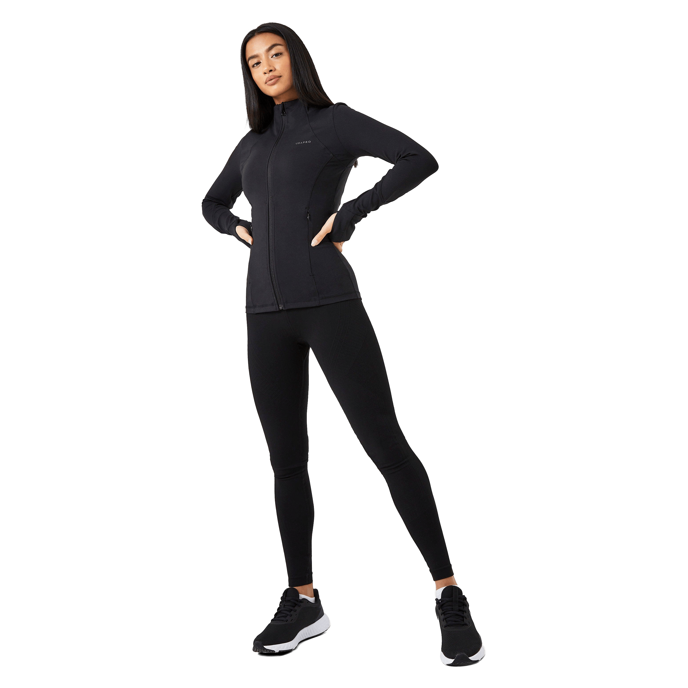 Womens USA Pro High Rise Seamless Tights