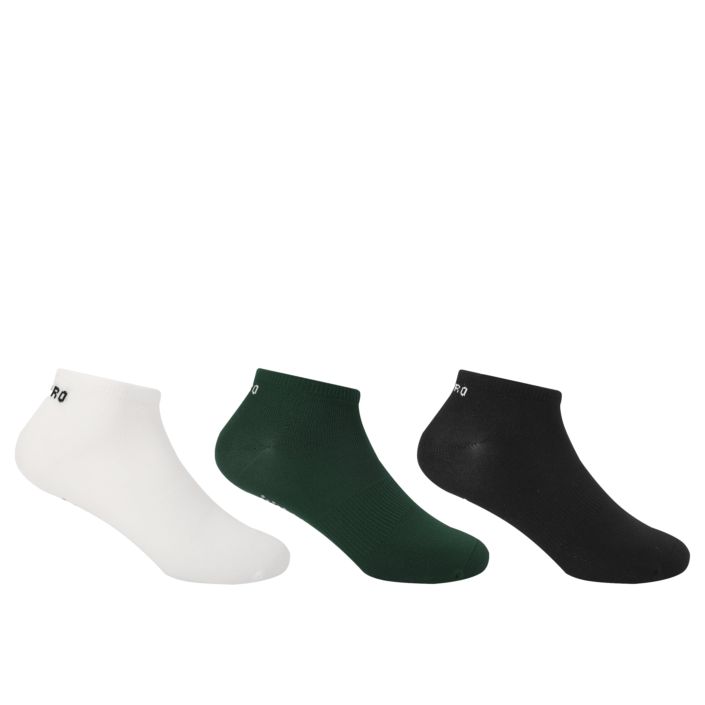 Womens USA Pro (3pk) Anti Slip Ankle Socks - UK 4-8 (US 6.5-10.5)