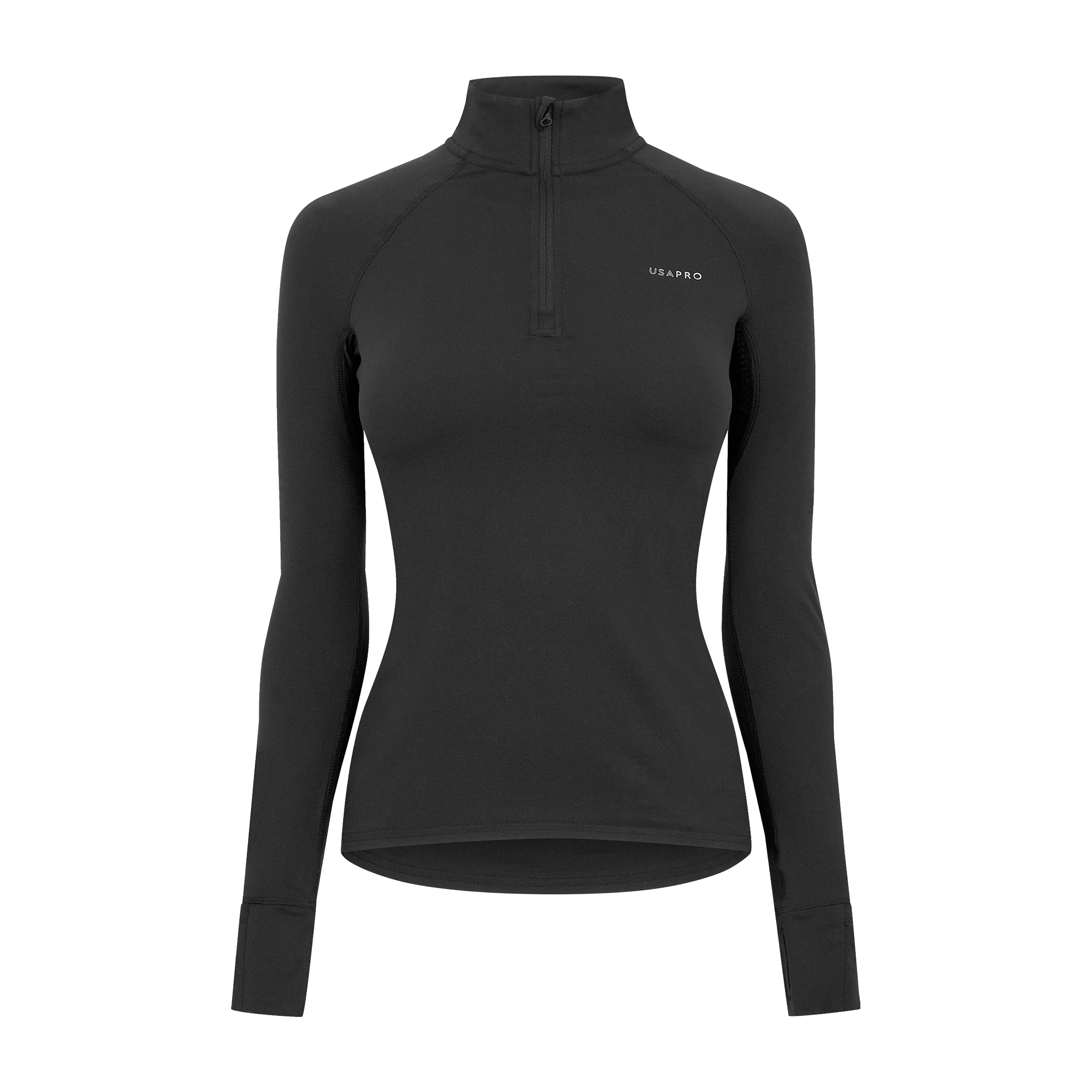 Womens USA Pro Long Sleeve Quarter Zip Top